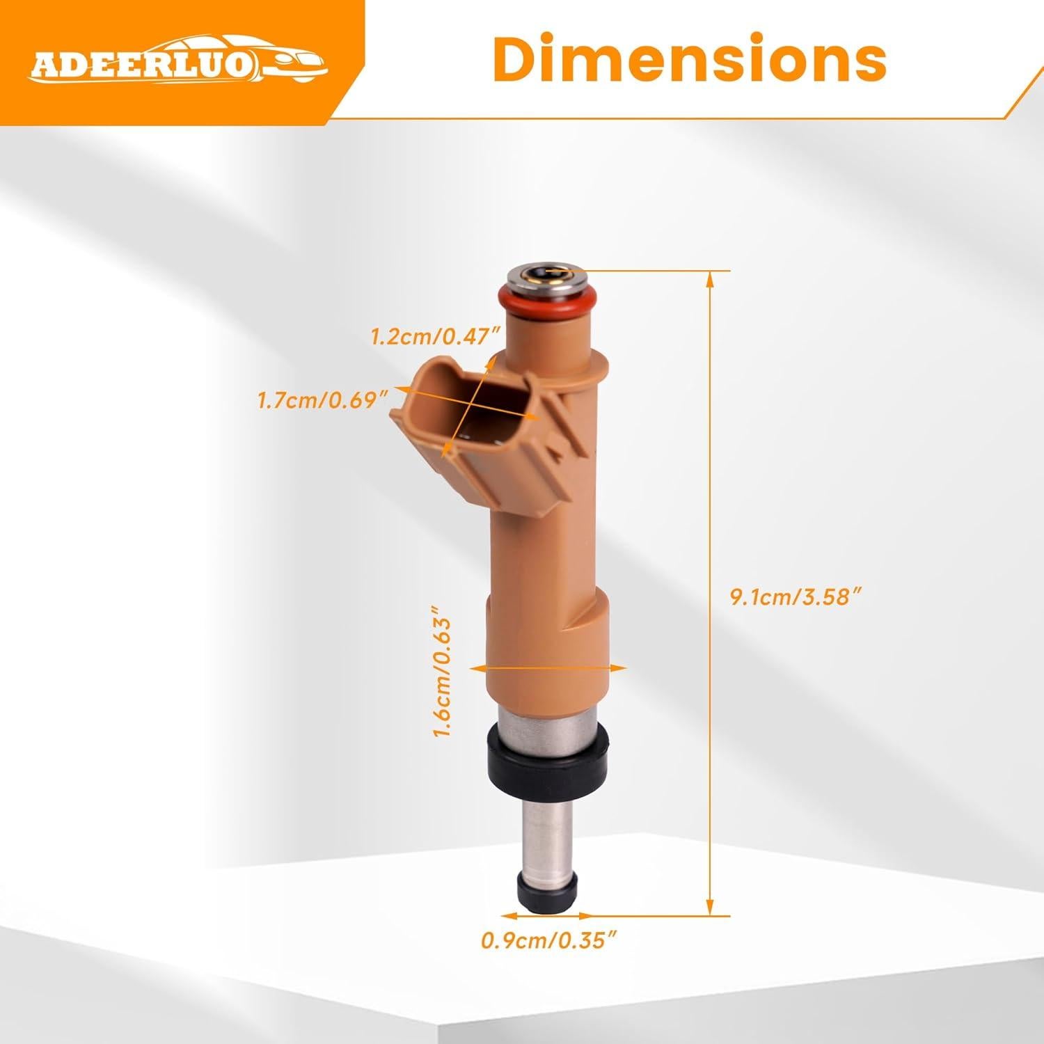 Inyectores de Combustible ADEERLUO para Toyota Corolla 1.8L 2009-2015