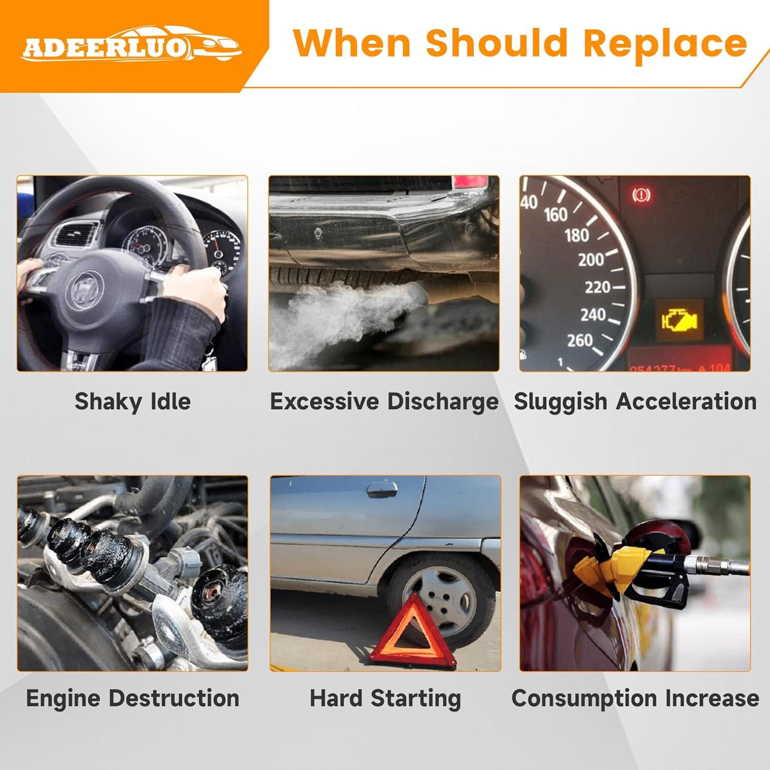 Inyectores de Combustible ADEERLUO para Toyota Corolla 1.8L 2009-2015