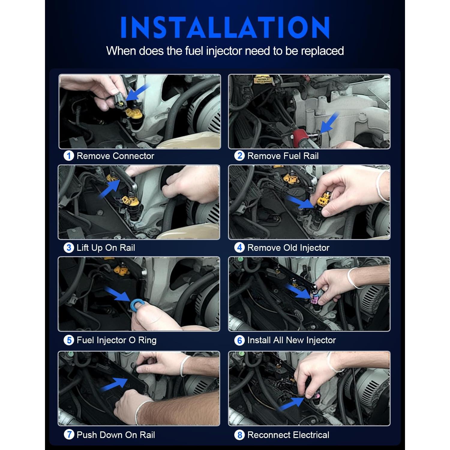 Inyectores de Combustible YZHIDIANF 23250-0D050 para Toyota y Pontiac