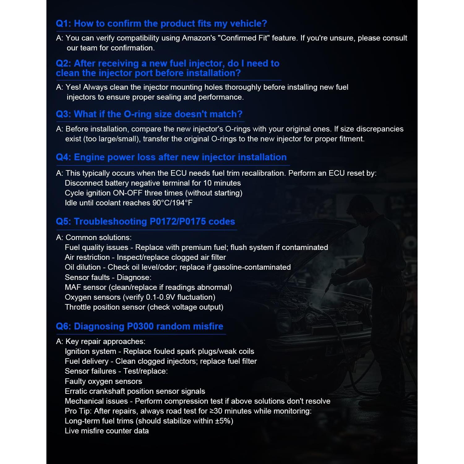 Inyectores de Combustible YZHIDIANF 23250-0D050 para Toyota y Pontiac