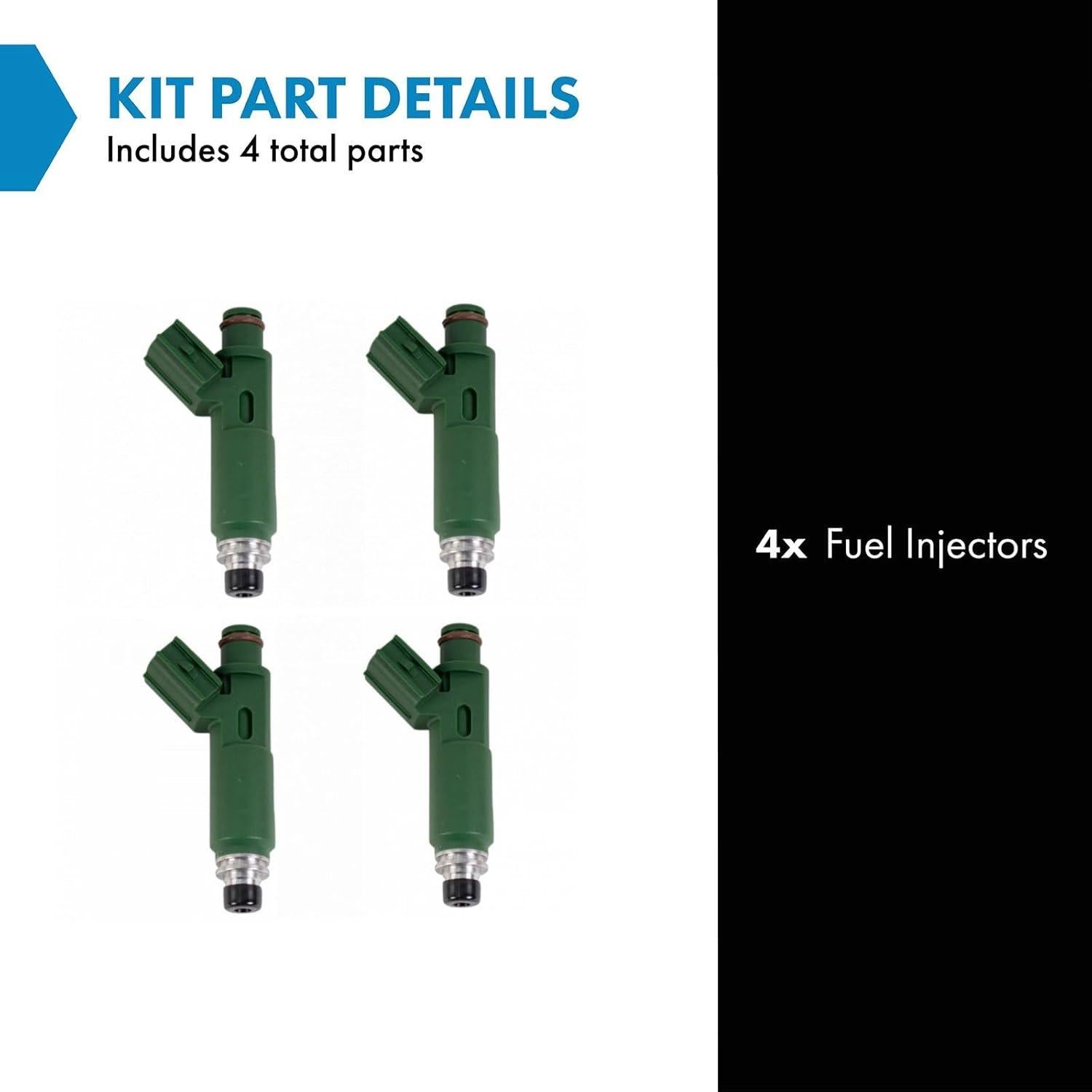 Conjunto de Inyectores de Combustible TRQ FIA60388 - 4 Piezas