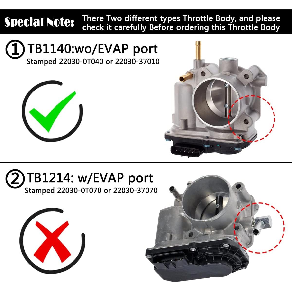 Cuerpo de Aceleración AUQDD para Toyota Corolla 1.8L 2009-2010