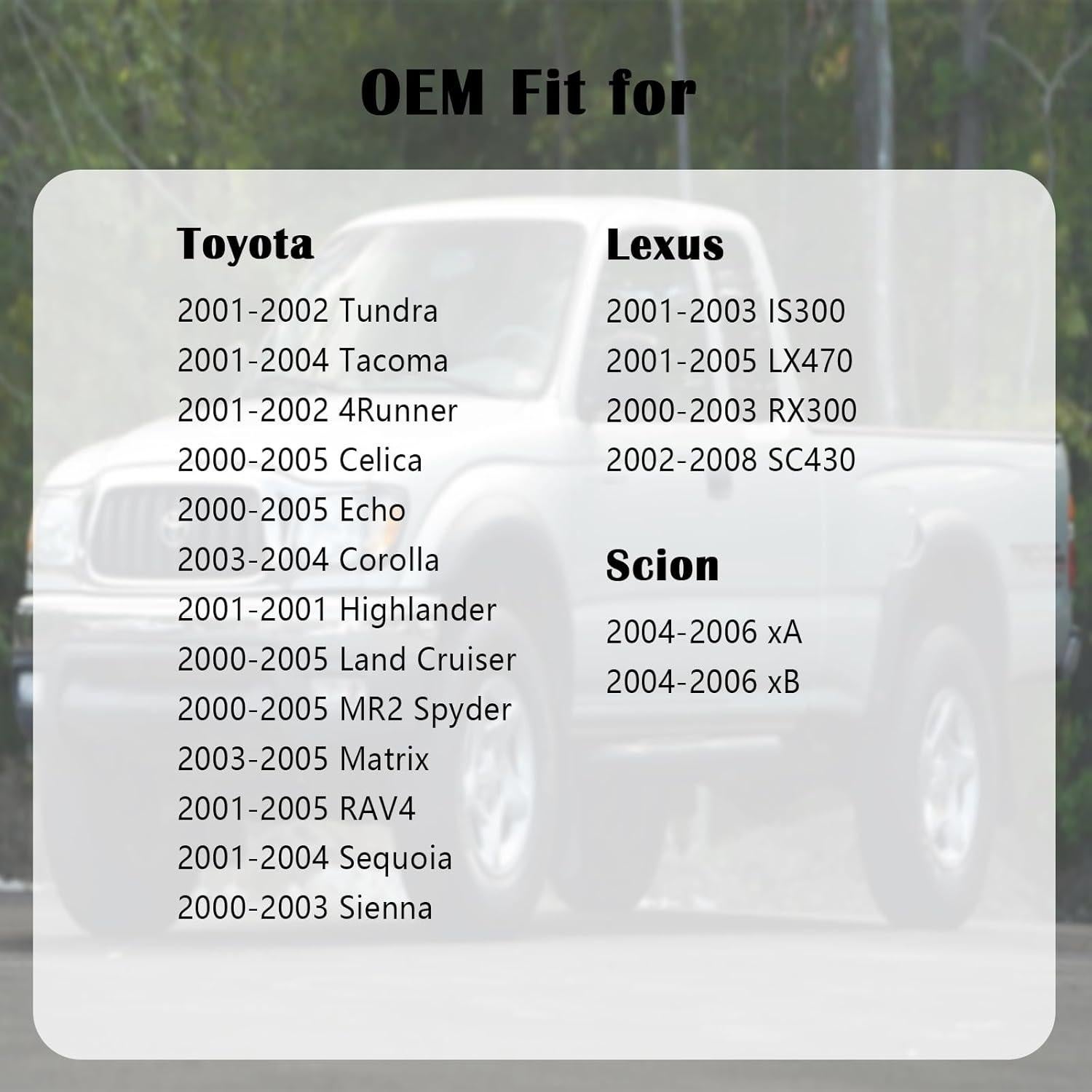 Tapa de Gas Manymiba GC032 para Toyota y Lexus 2000-2006