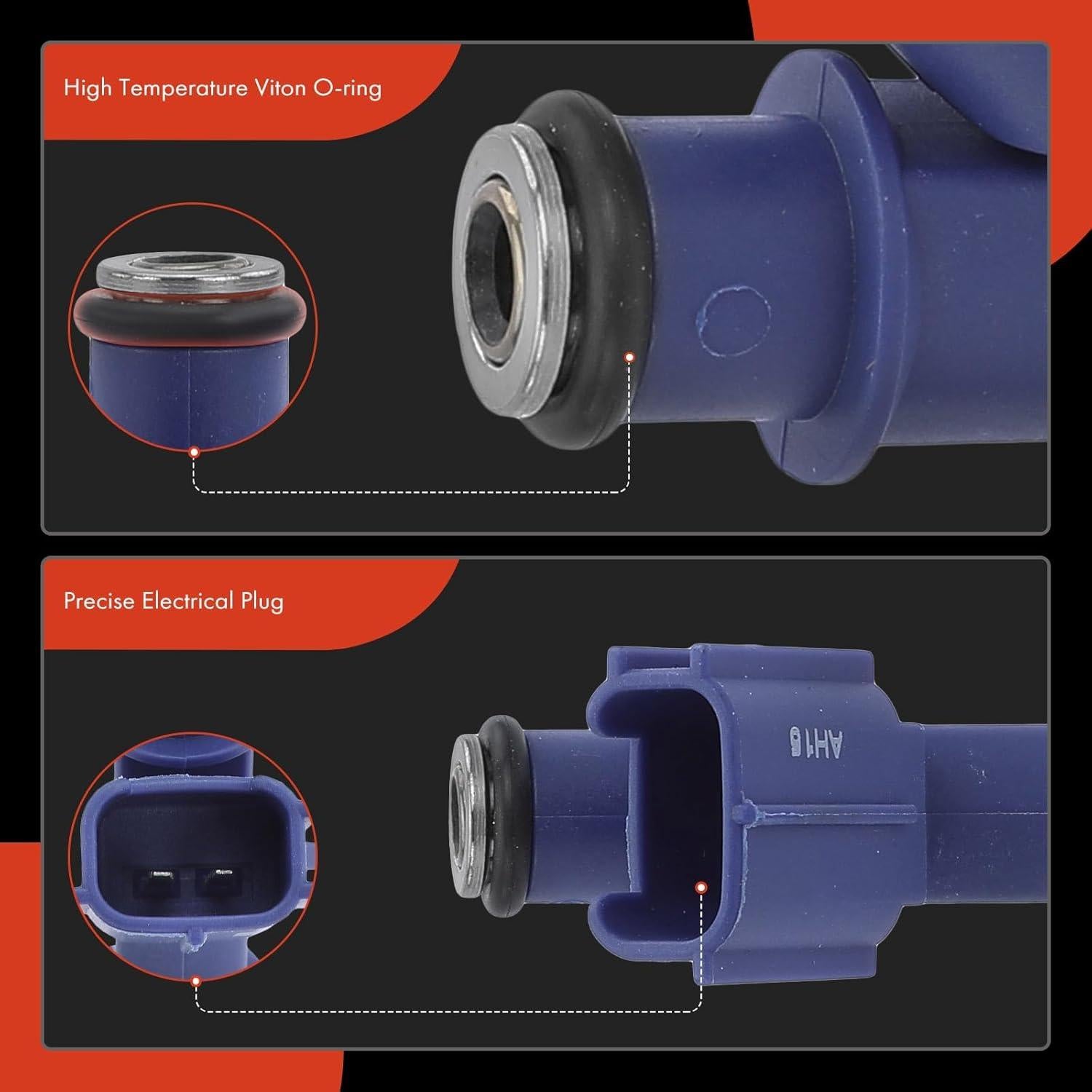 Inyectores de Combustible A-Premium 4 Pcs para Toyota y Pontiac 1.8L