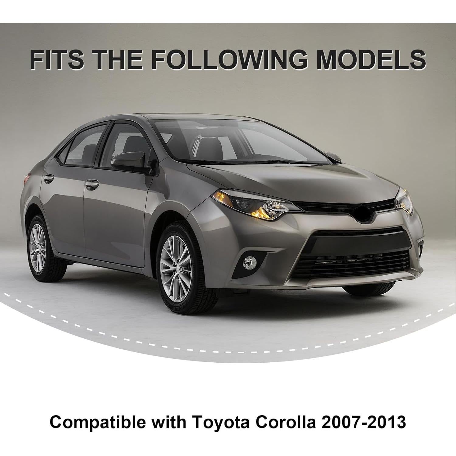 Cubierta de Trim Interior de Fibra de Carbono Fancemot para Toyota Corolla 2007-2013