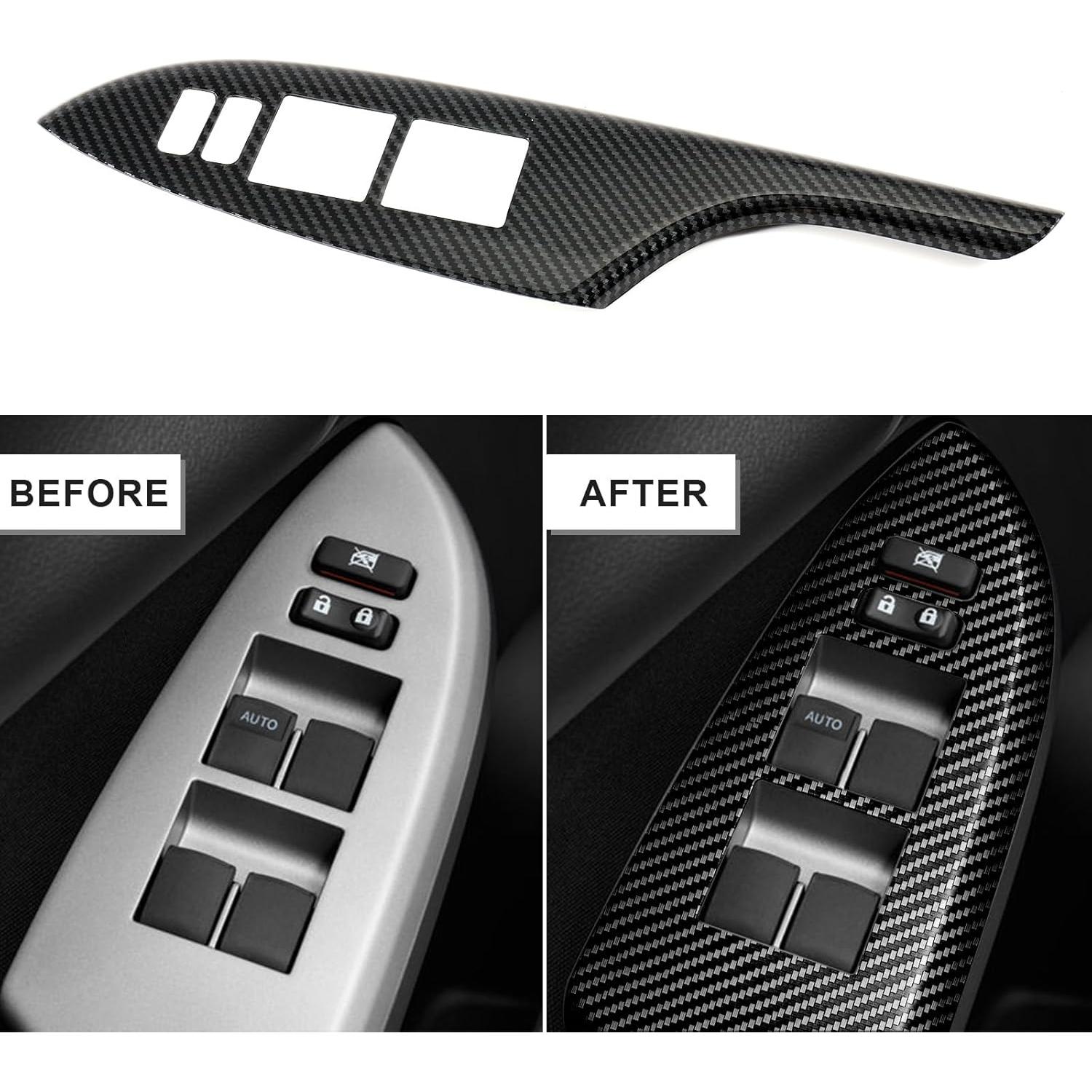 Cubierta de Trim Interior de Fibra de Carbono Fancemot para Toyota Corolla 2007-2013