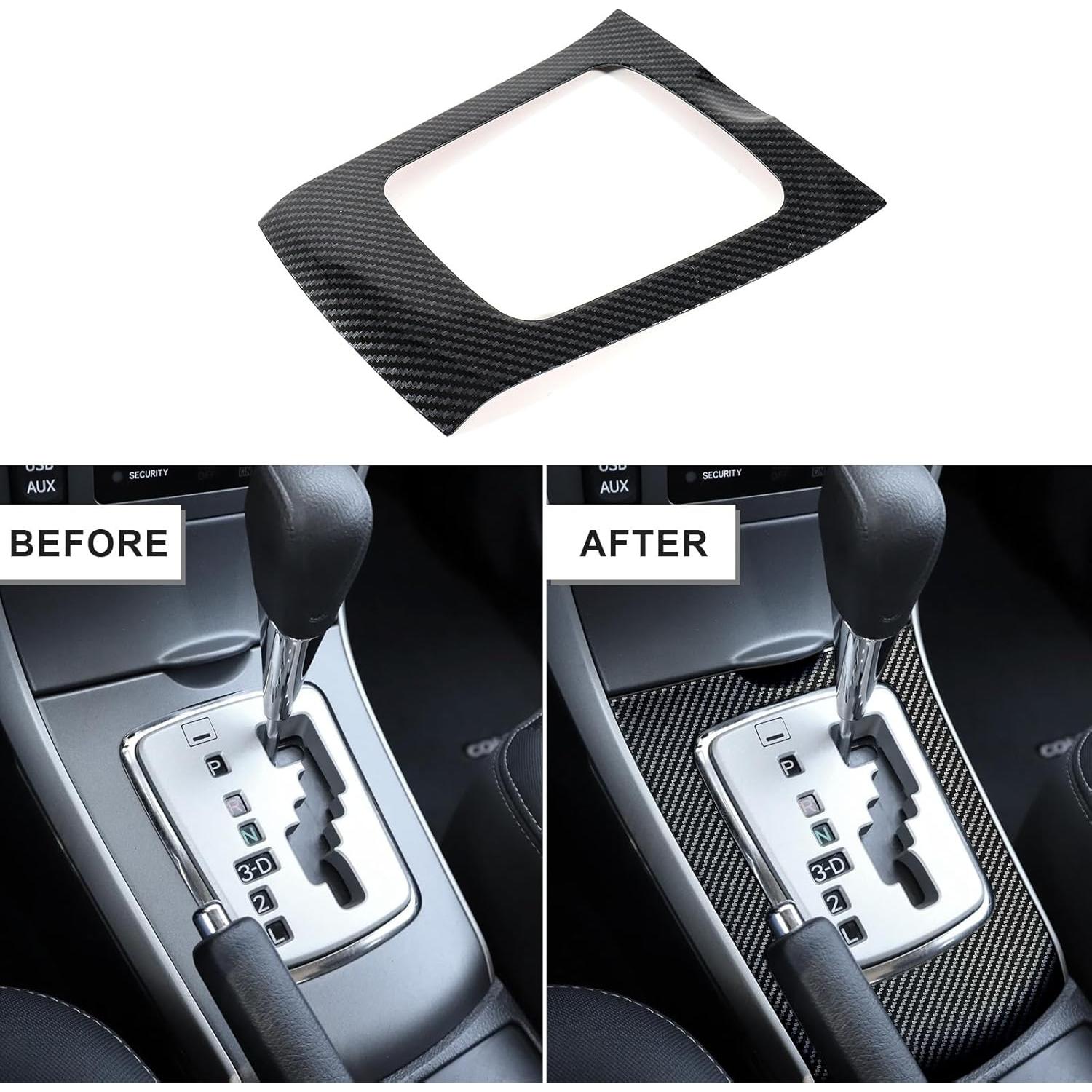 Cubierta de Trim Interior de Fibra de Carbono Fancemot para Toyota Corolla 2007-2013