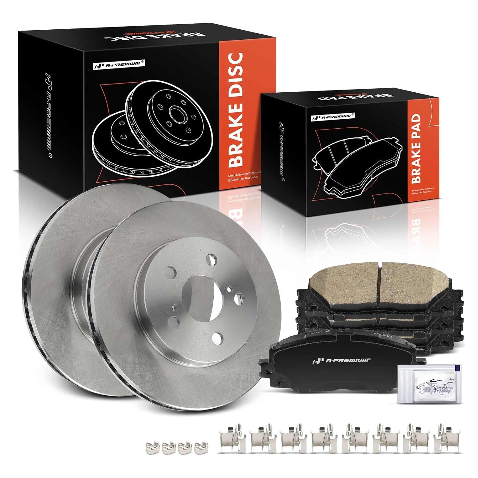 Discos de Freno Ventilados A-Premium + Pastillas Cerámicas Toyota