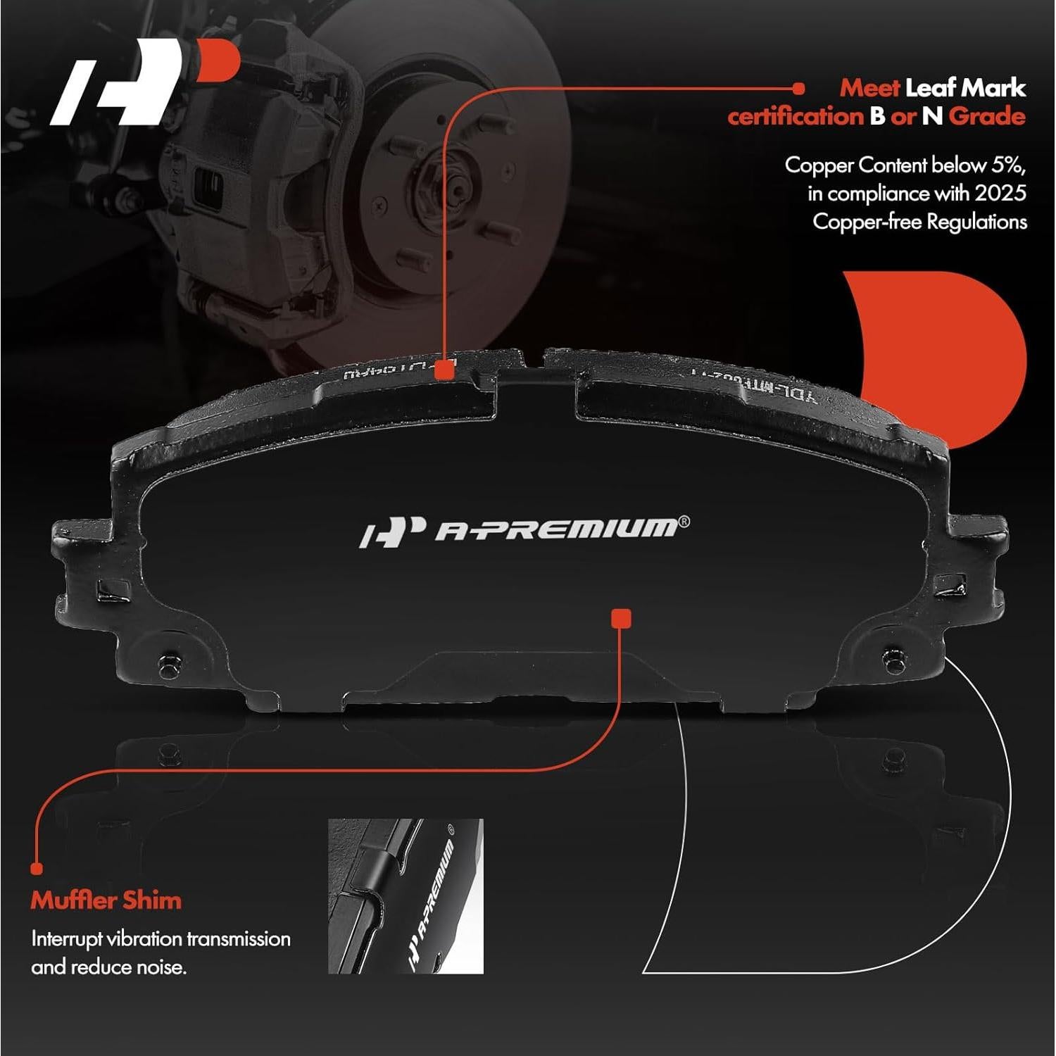 Discos de Freno Ventilados A-Premium + Pastillas Cerámicas Toyota