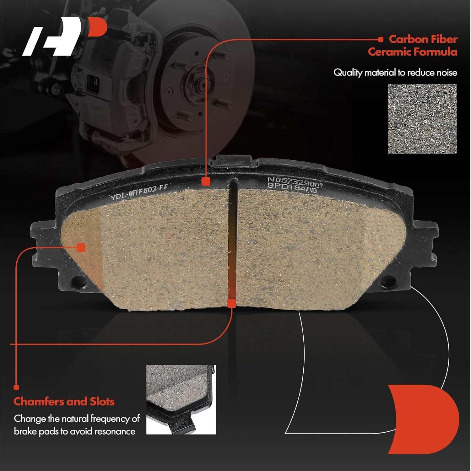 Discos de Freno Ventilados A-Premium + Pastillas Cerámicas Toyota