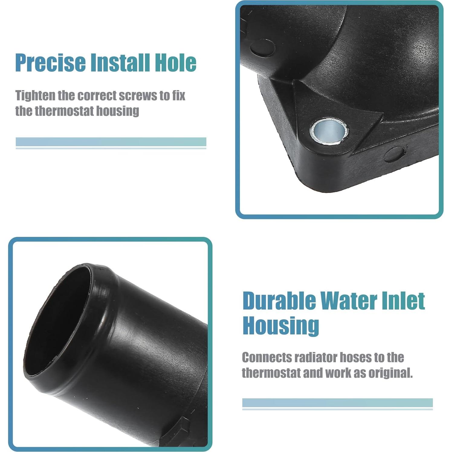 Carcasa Termostato Refrigerante X AUTOHAUX para Toyota Corolla 2009-2019