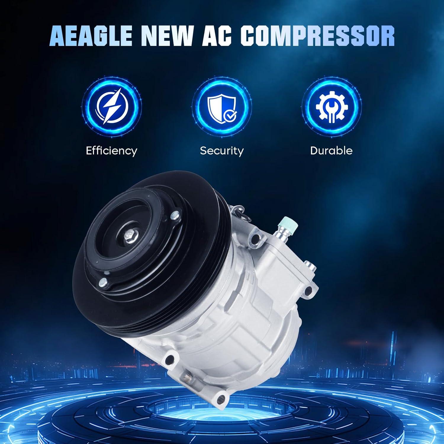 Compresor de Aire Acondicionado AEagle para Toyota Corolla y Geo Prizm