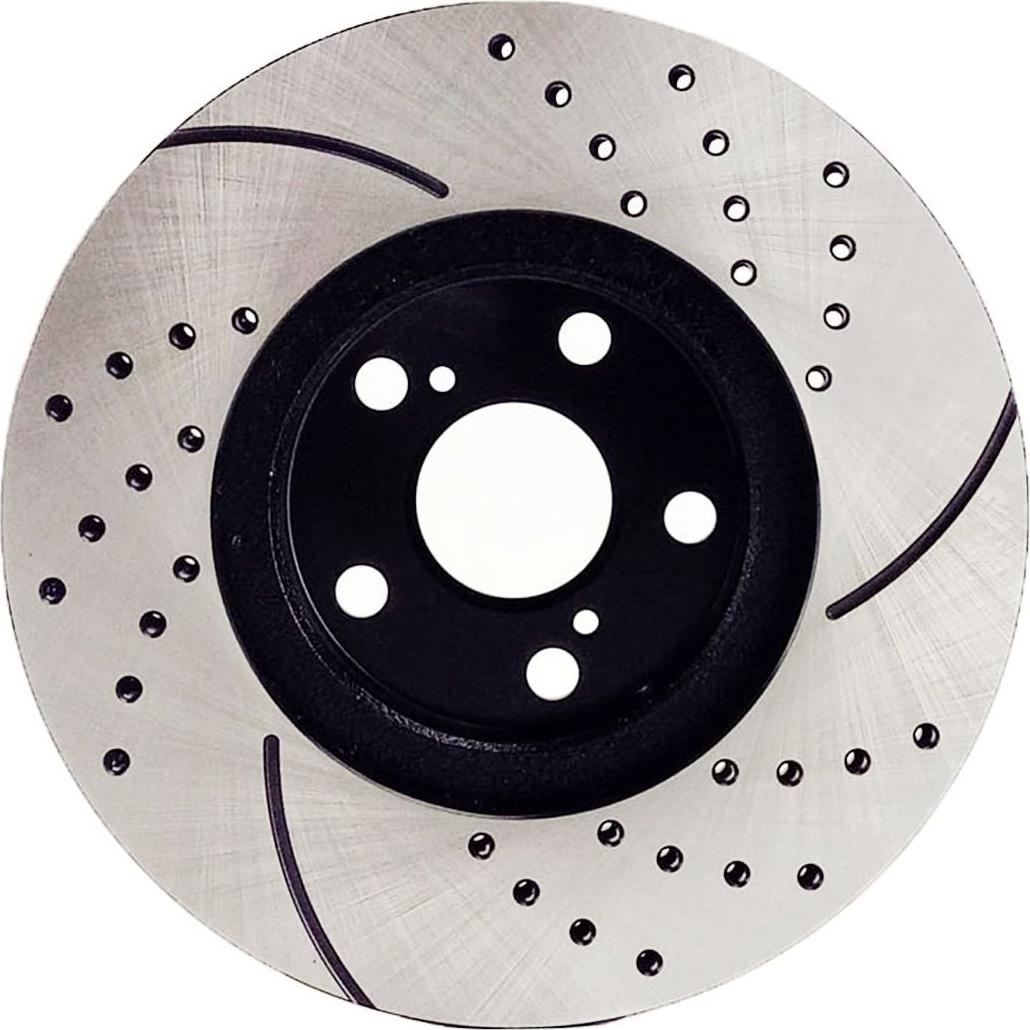 Discos de Freno Delanteros Perforados y Pastillas Cerámicas Atmansta para Toyota Corolla 2003-2008