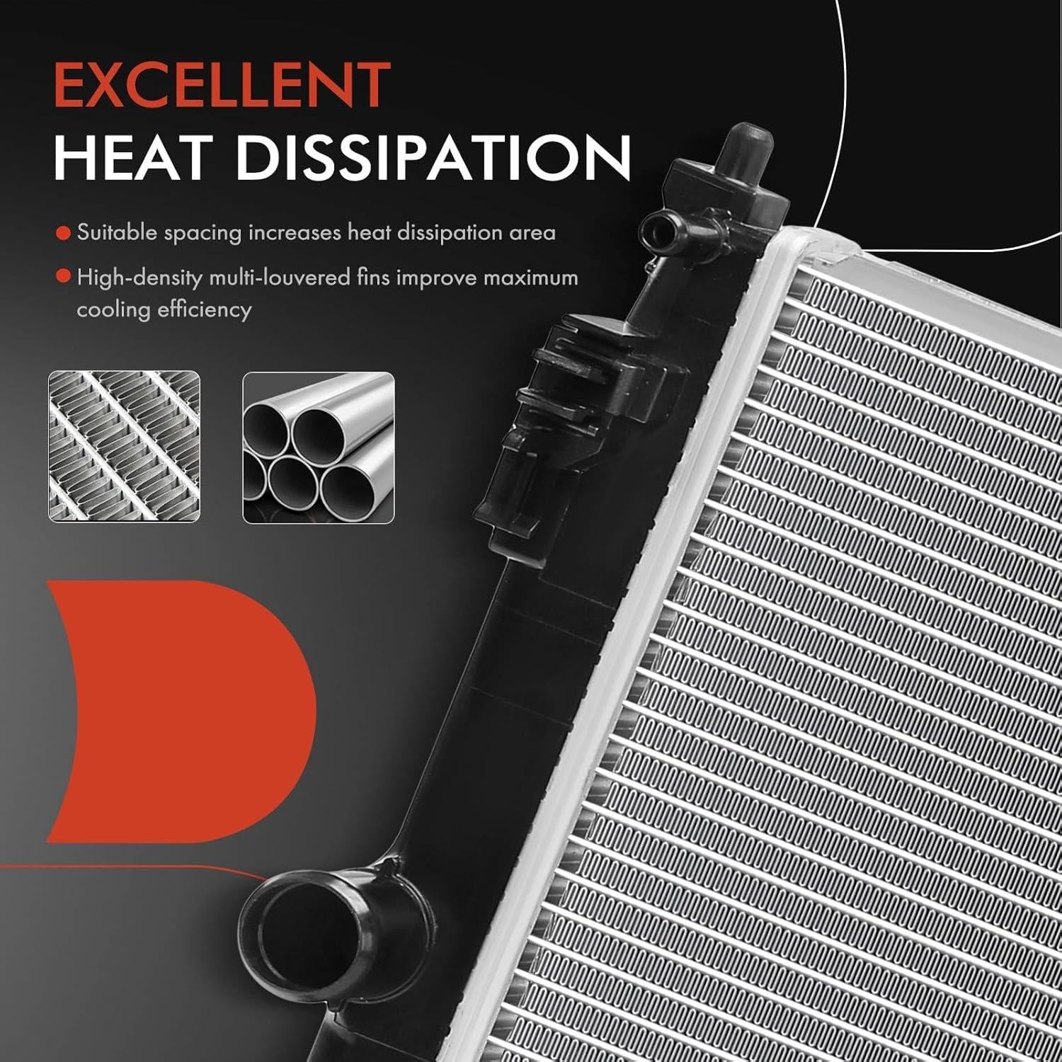 Radiador de Refrigerante A-Premium para Toyota Corolla 2020-2022 2.0L