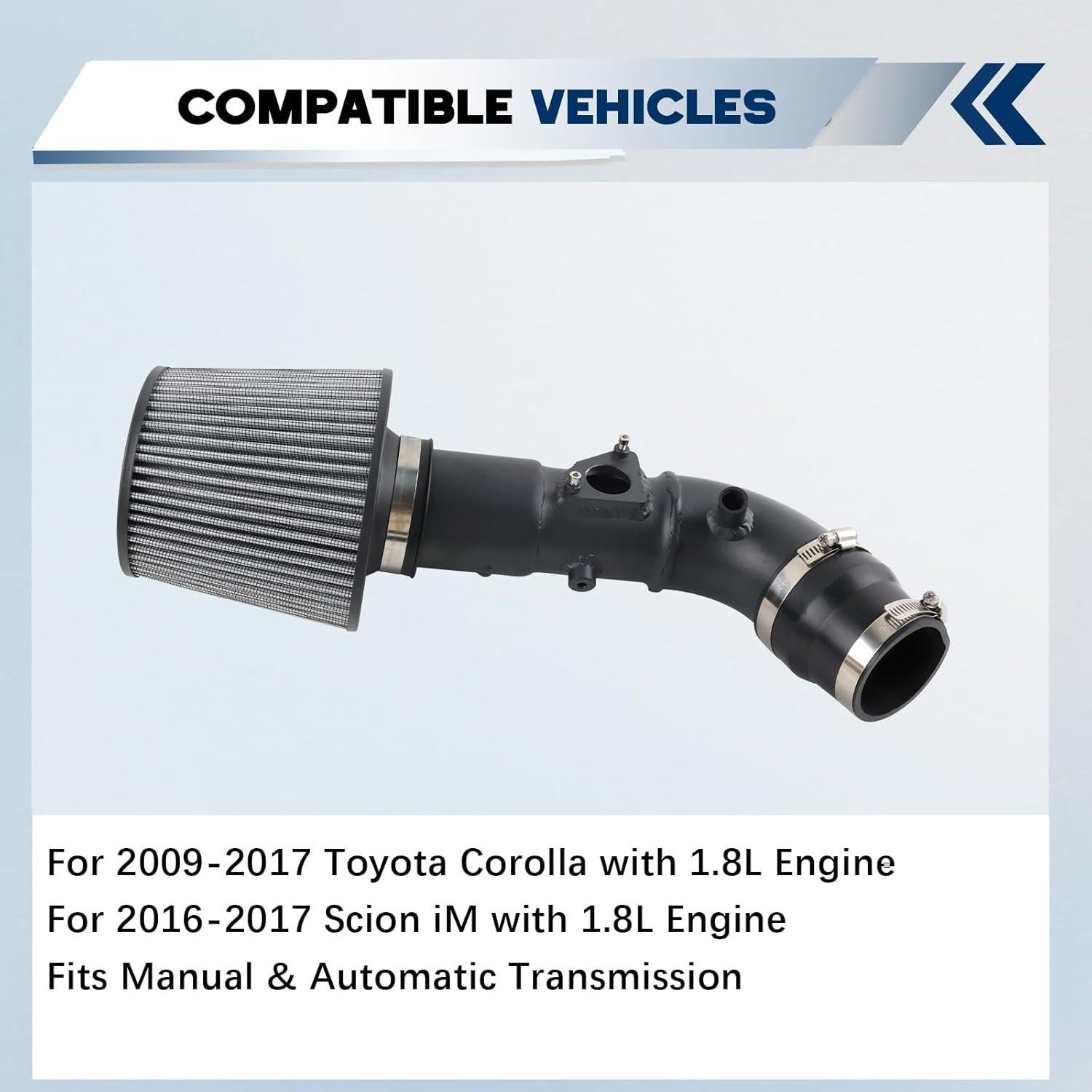 Kit de Entrada de Aire Frío Anwenchapey DR286-BK-SL para Toyota Corolla 2009-2017