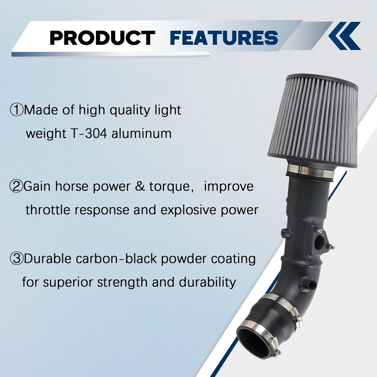 Kit de Entrada de Aire Frío Anwenchapey DR286-BK-SL para Toyota Corolla 2009-2017