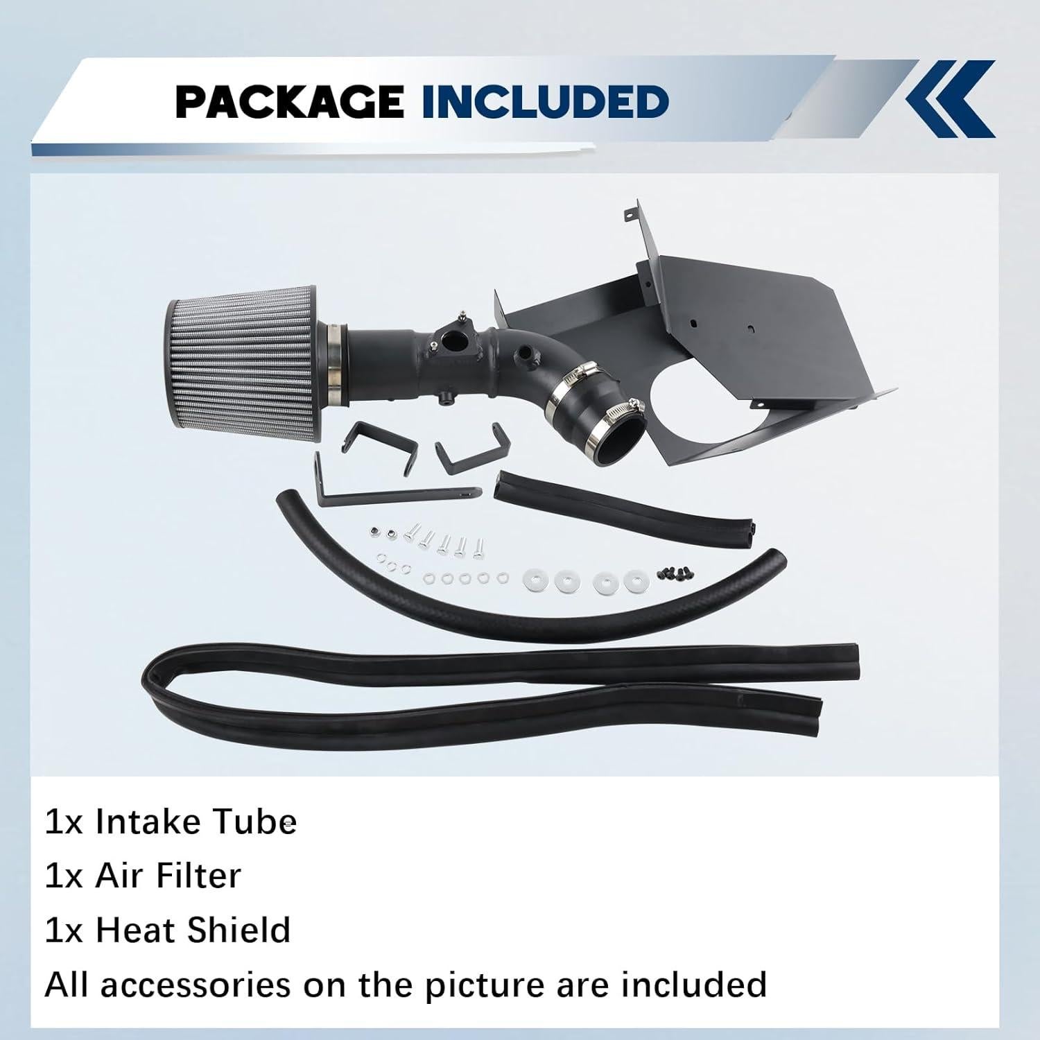 Kit de Entrada de Aire Frío Anwenchapey DR286-BK-SL para Toyota Corolla 2009-2017