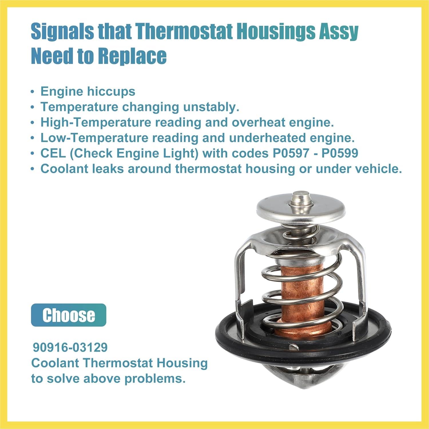 Ensamblaje de entrada de agua termostato PARSKILO 90916-03129