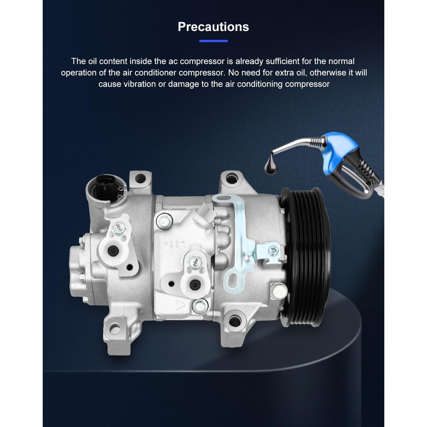 Compresor de A/C ECCPP con Embrague para Toyota y Scion