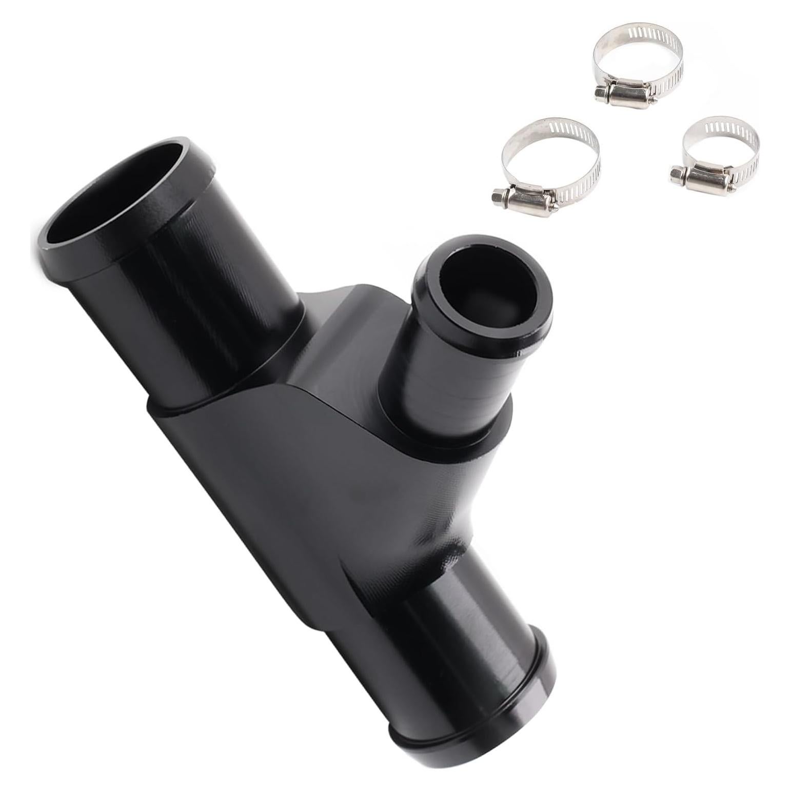 Radiator Coolant Y Pipe,Aluminum Coolant Y-Pipe Compatible with 2003-2007 Super Duty 6.0L Ford F250 F350 F450 F550 E350 E450 Cool Hose Heater Hose Connector