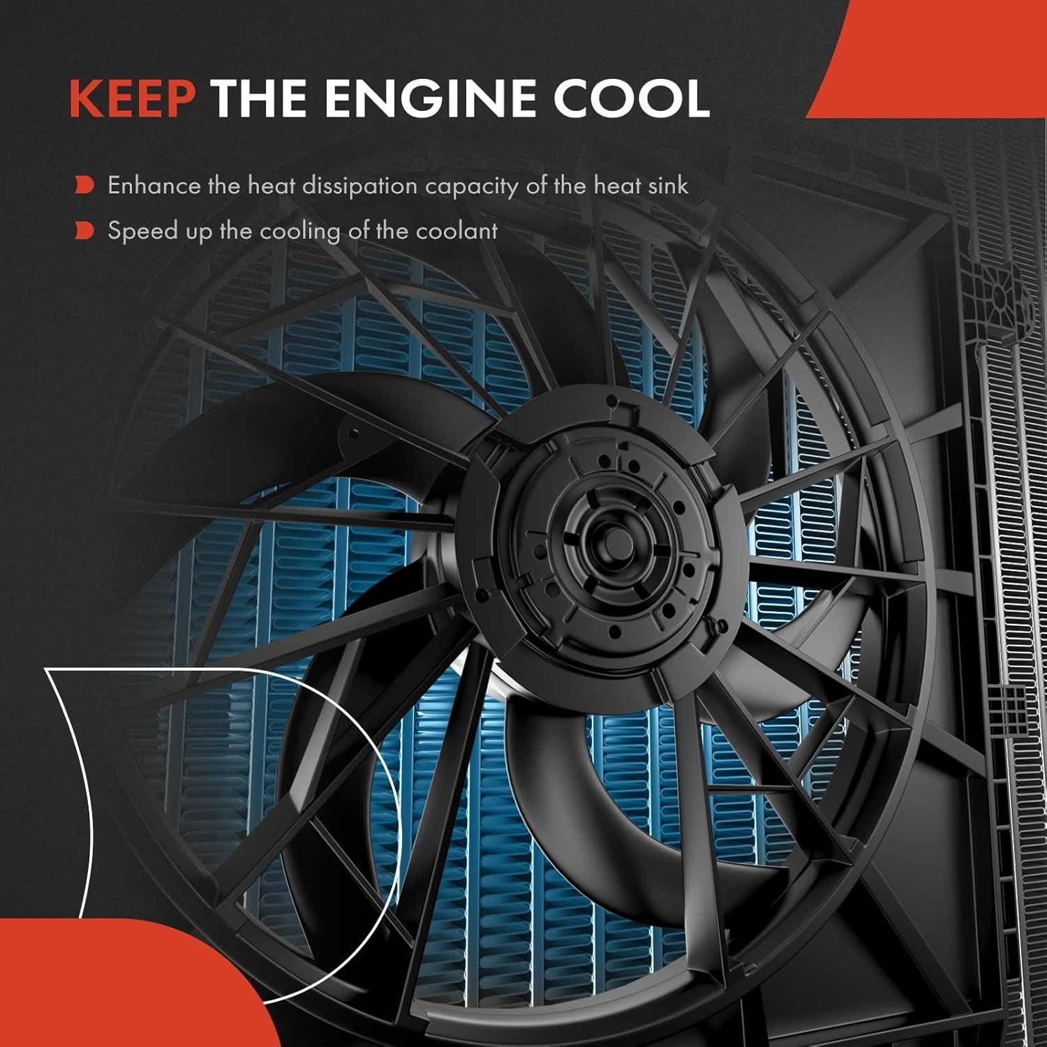 Ventilador de Refrigeración A-Premium para Toyota Corolla y Lexus UX200 2.0L