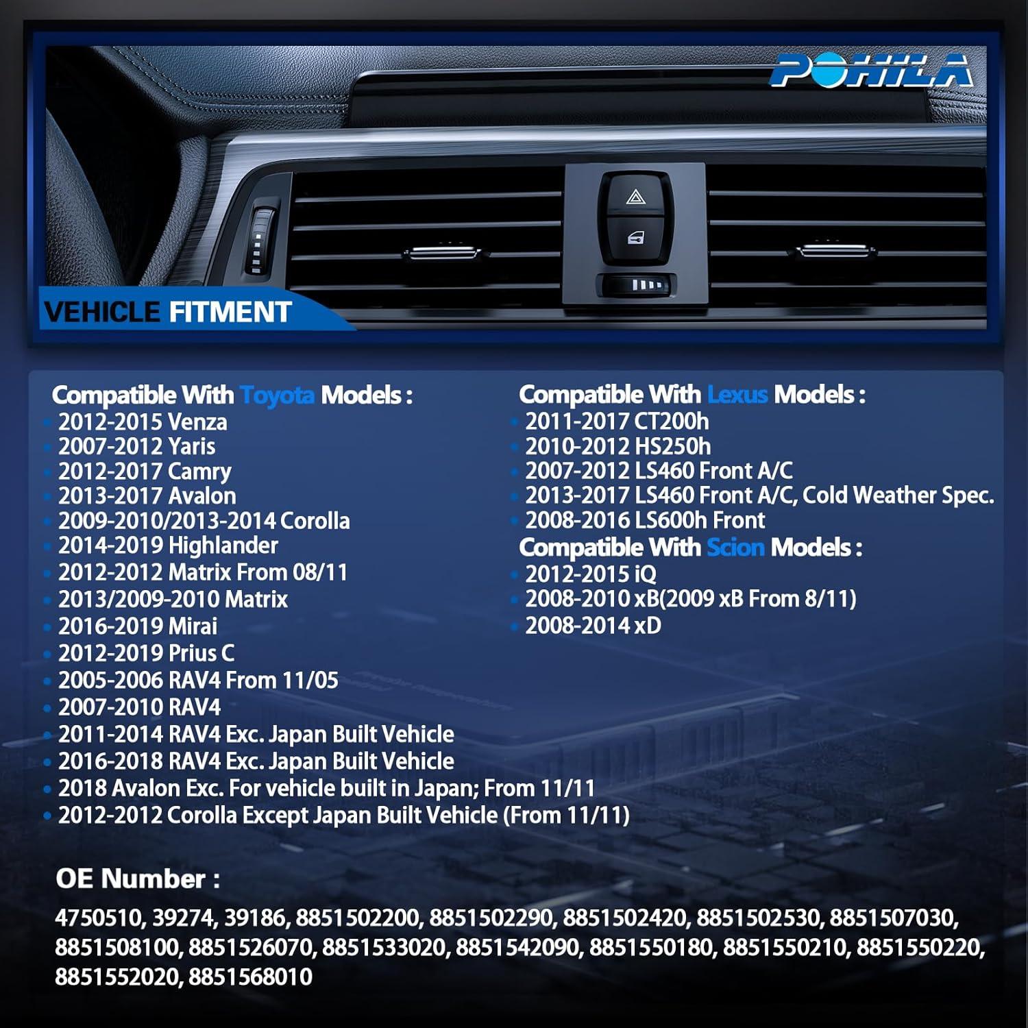 Válvula de Expansión A/C POHILA AF00009HX para Toyota y Lexus