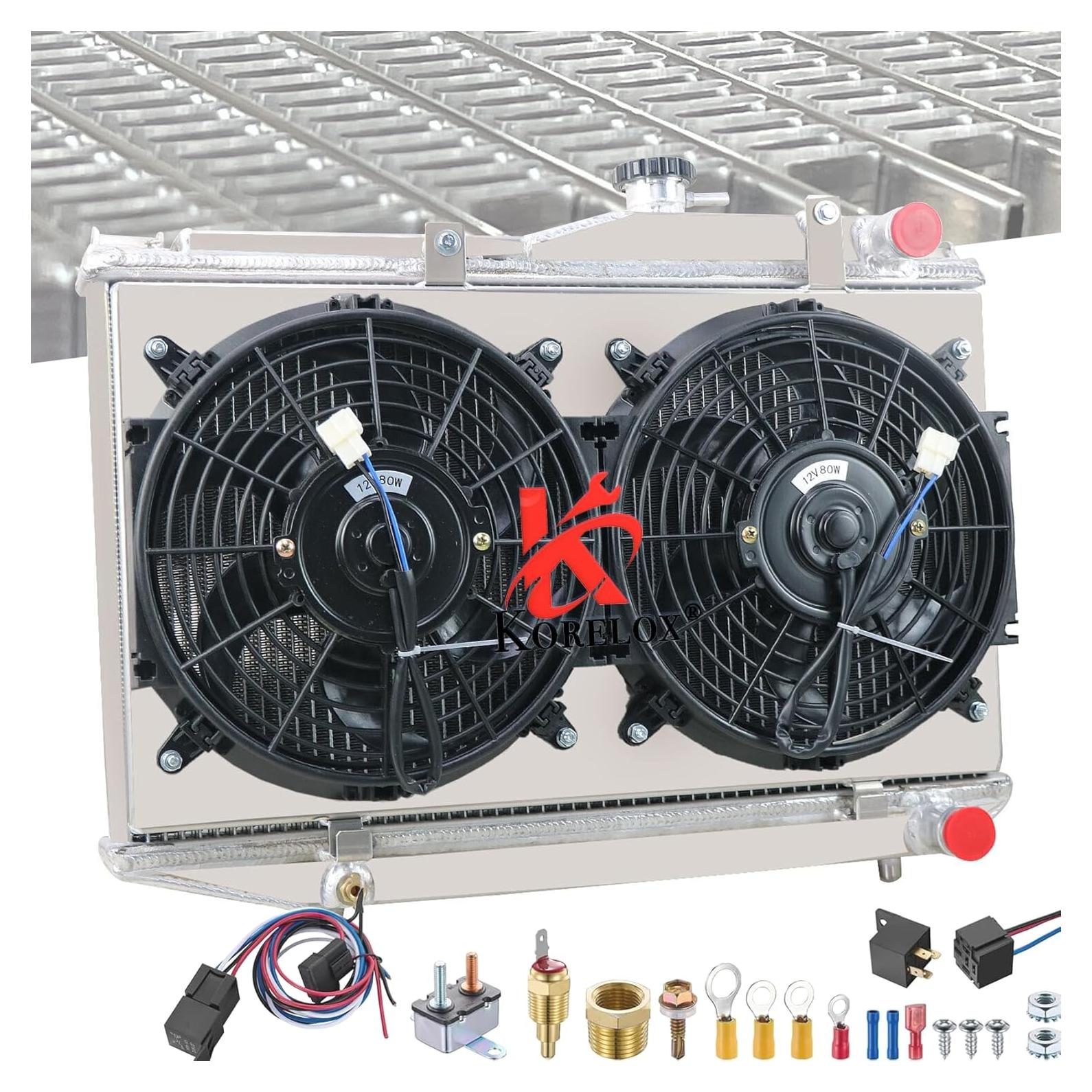 Radiador de Aluminio KORELOX 3 Filas para Toyota Corolla AE86