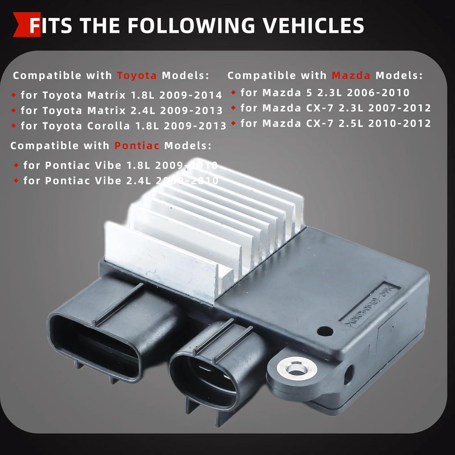 Módulo de Control Ventilador FRELINARROW KZQ-FT-003 Compatible Toyota Corolla 2009-2013