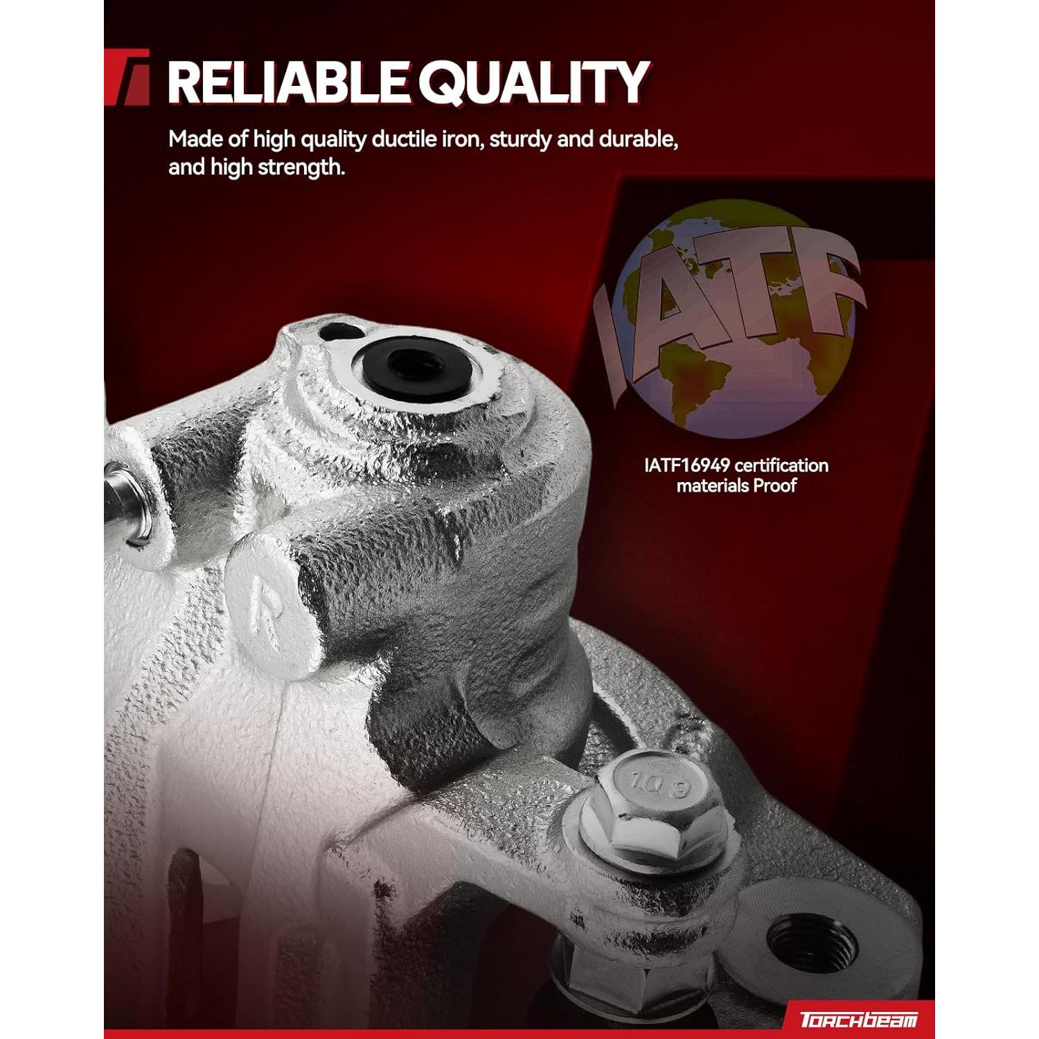 Caliper de Freno Delantero Izquierdo Torchbeam 19B2698 para Toyota Corolla 2003-2008