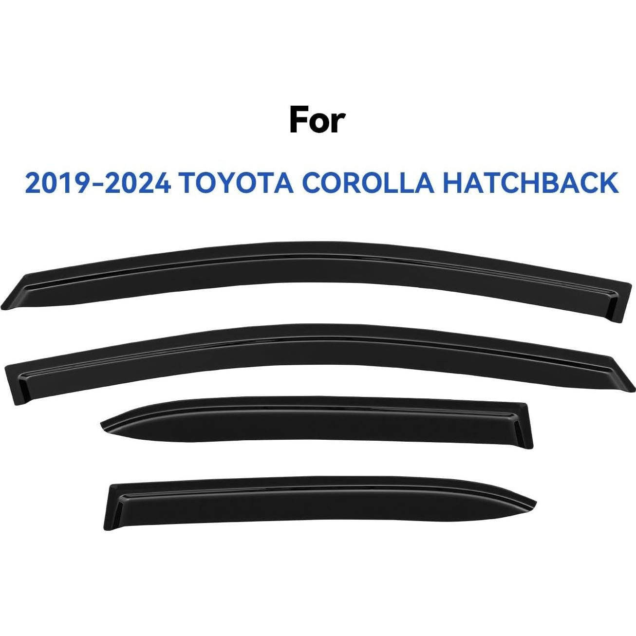 Viseras de Ventana YQAUTEC para Toyota Corolla Hatchback 2019-2025