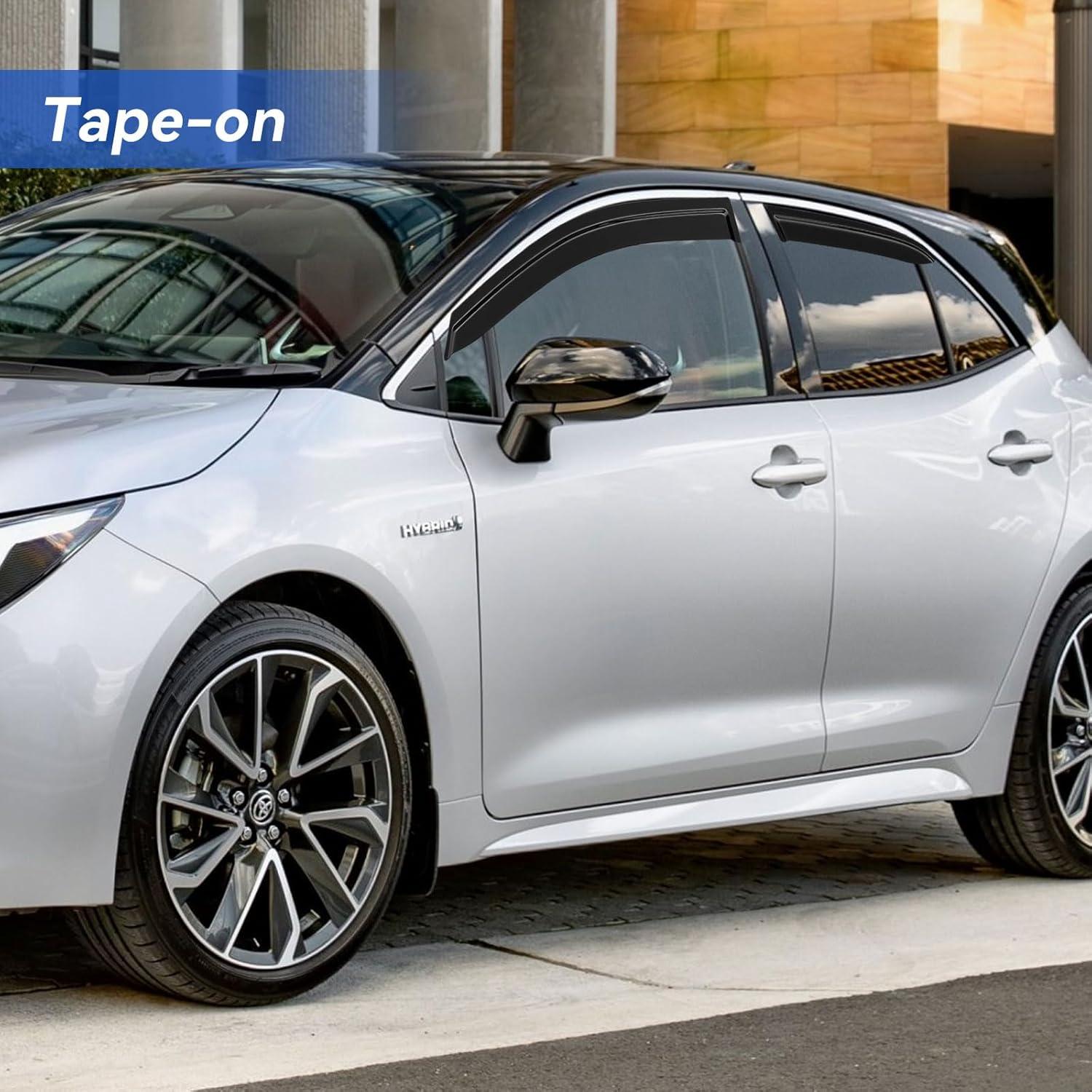 Viseras de Ventana YQAUTEC para Toyota Corolla Hatchback 2019-2025