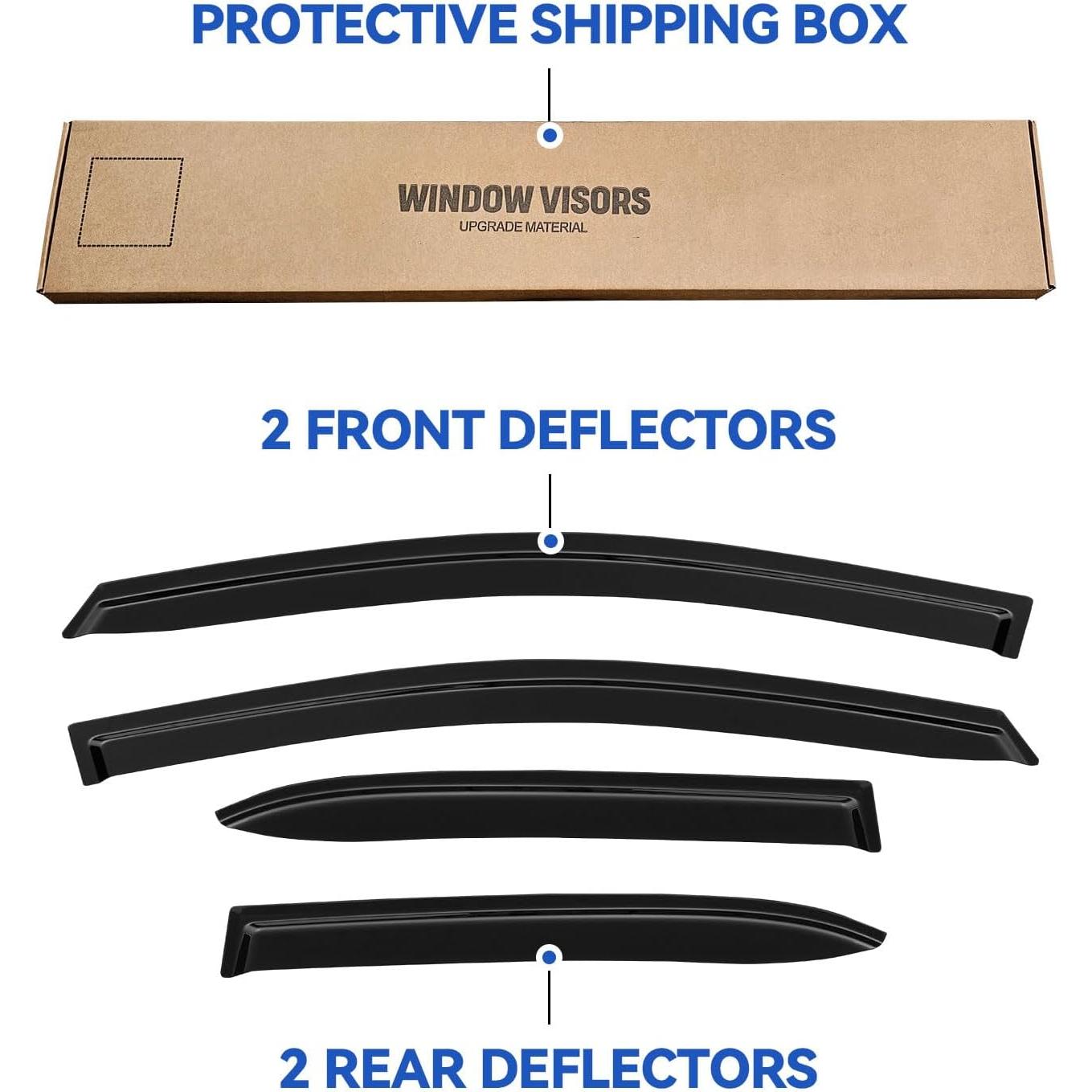 Viseras de Ventana YQAUTEC para Toyota Corolla Hatchback 2019-2025