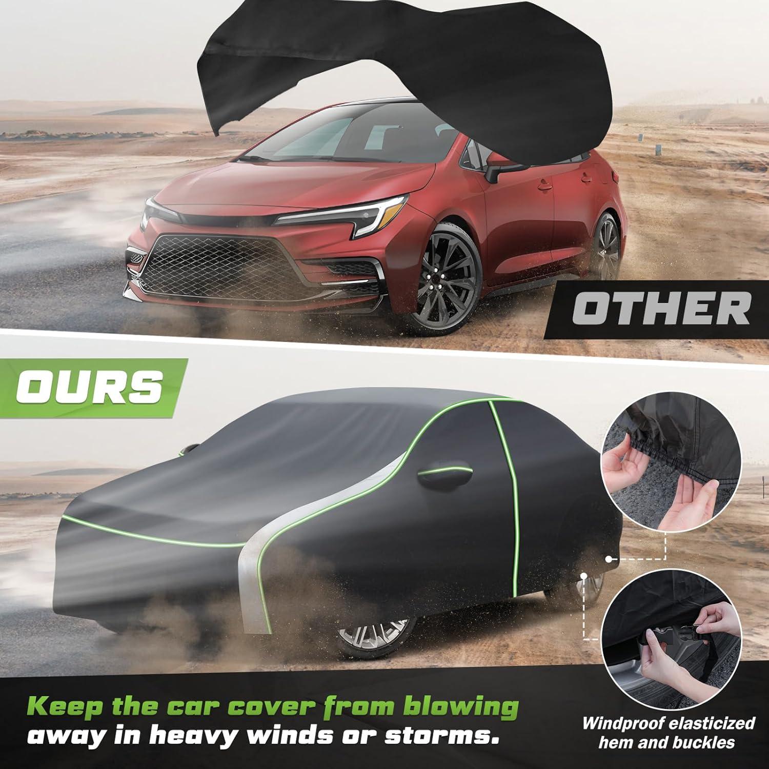 Cubierta de Coche Mixsuper Liner para Toyota Corolla 2000-2026, 7 Capas Impermeable