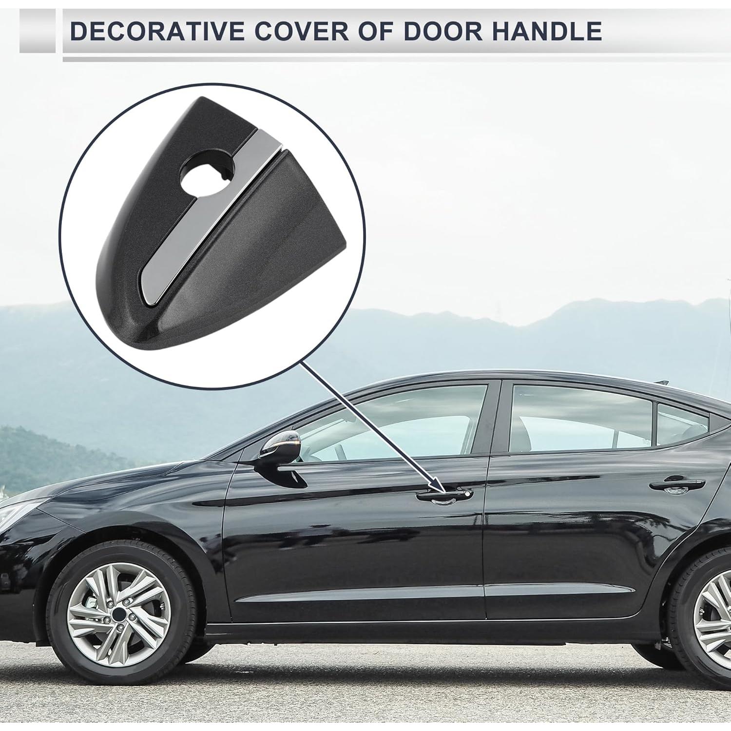 Cubierta Cilindro Bloqueo Manija Puerta Delantera Izquierda RATCHROLL ABS Gris Toyota Corolla 2014-2018