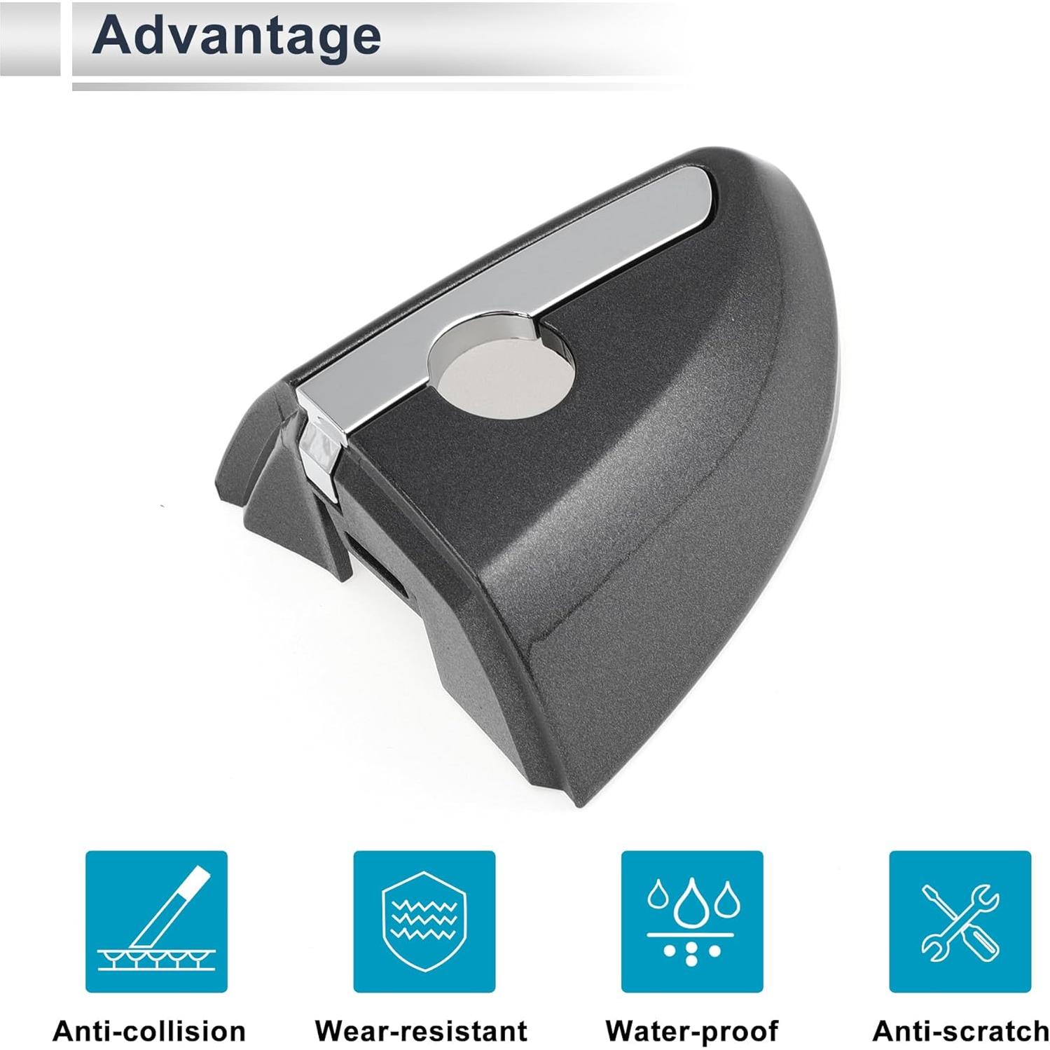 Cubierta Cilindro Bloqueo Manija Puerta Delantera Izquierda RATCHROLL ABS Gris Toyota Corolla 2014-2018