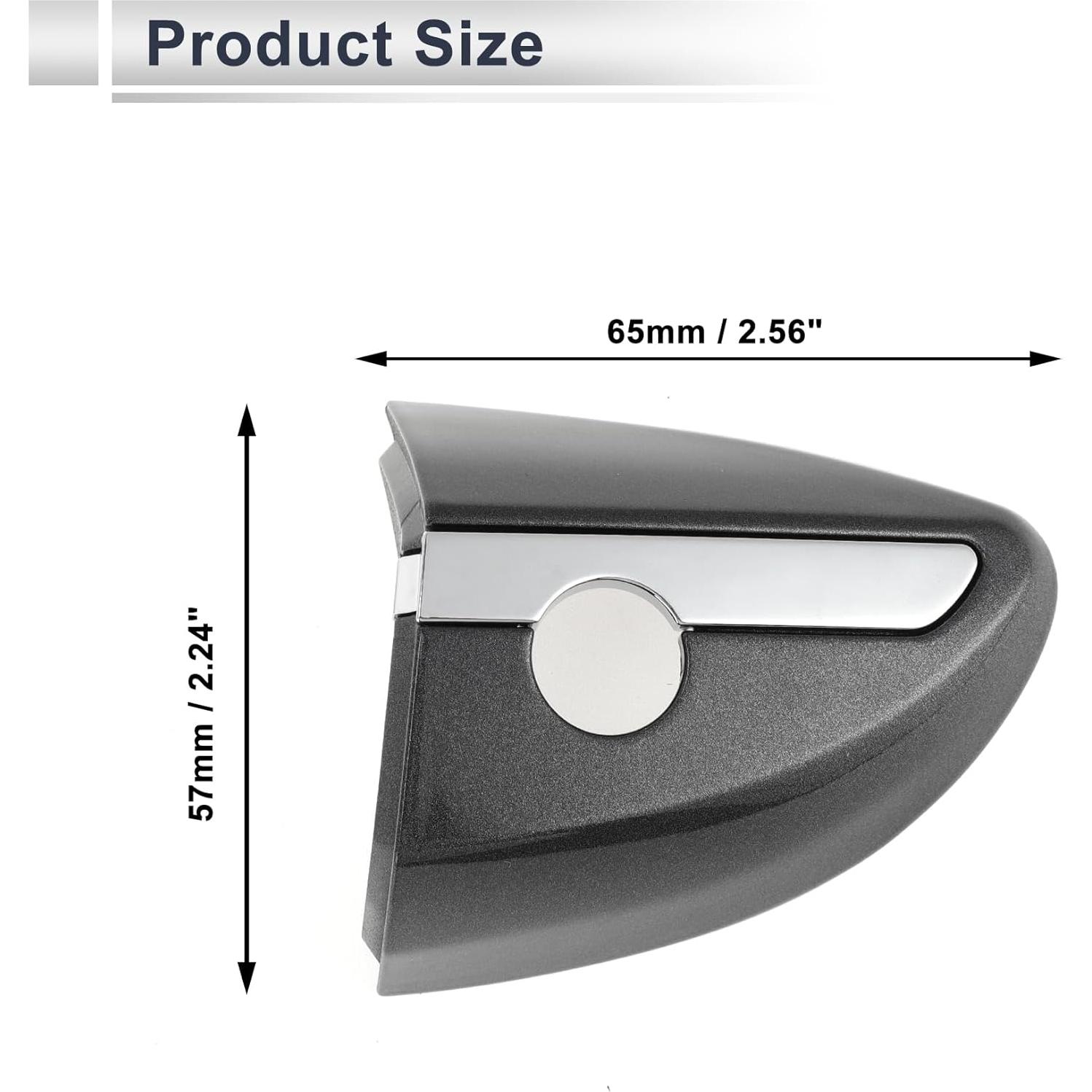 Cubierta Cilindro Bloqueo Manija Puerta Delantera Izquierda RATCHROLL ABS Gris Toyota Corolla 2014-2018