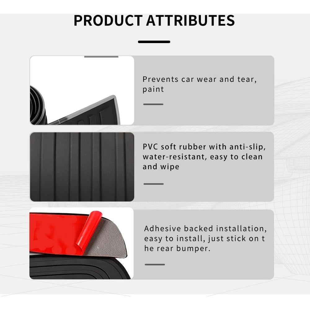 Protector de Parachoques Trasero Carleef Negro 88.5 cm Universal