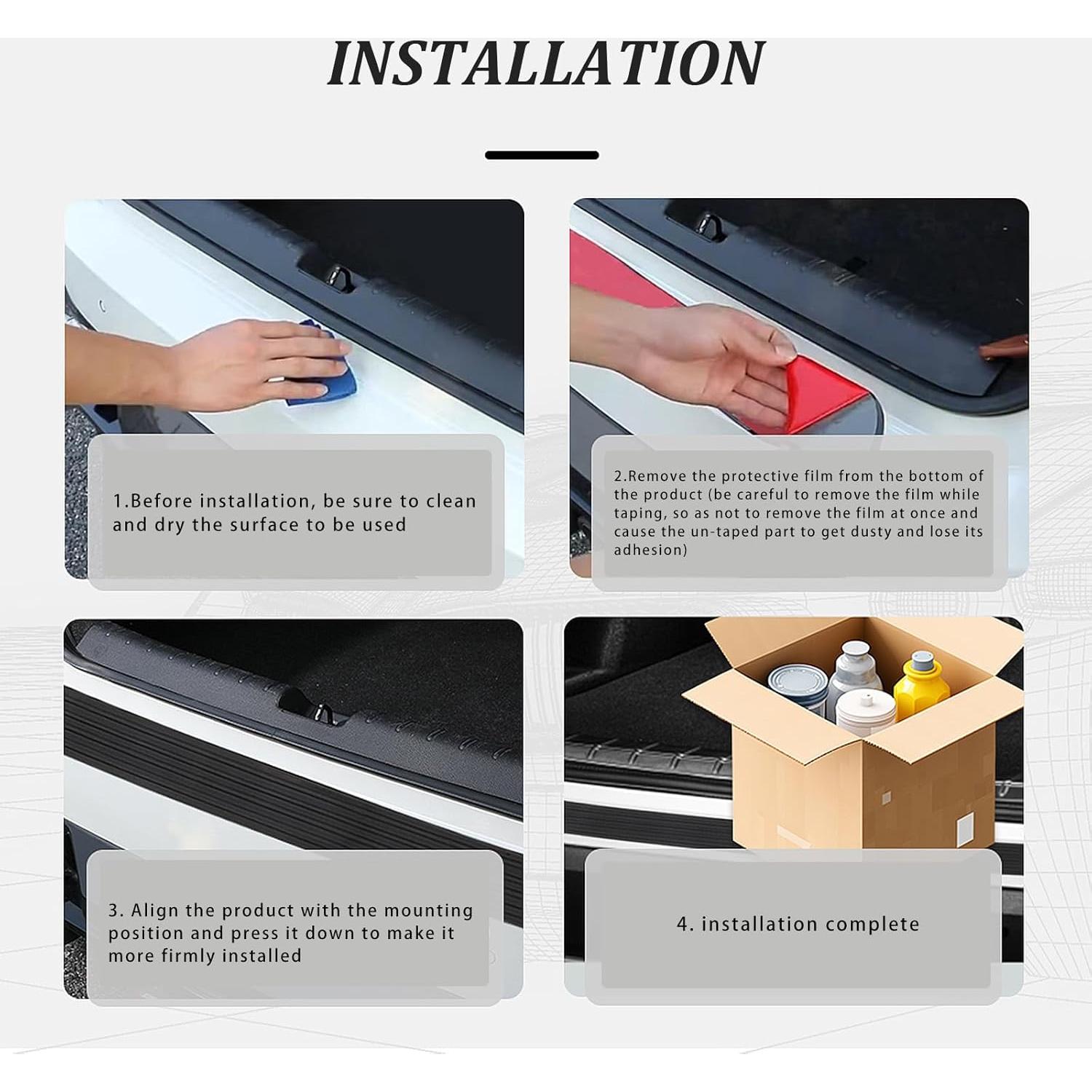 Protector de Parachoques Trasero Carleef Negro 88.5 cm Universal