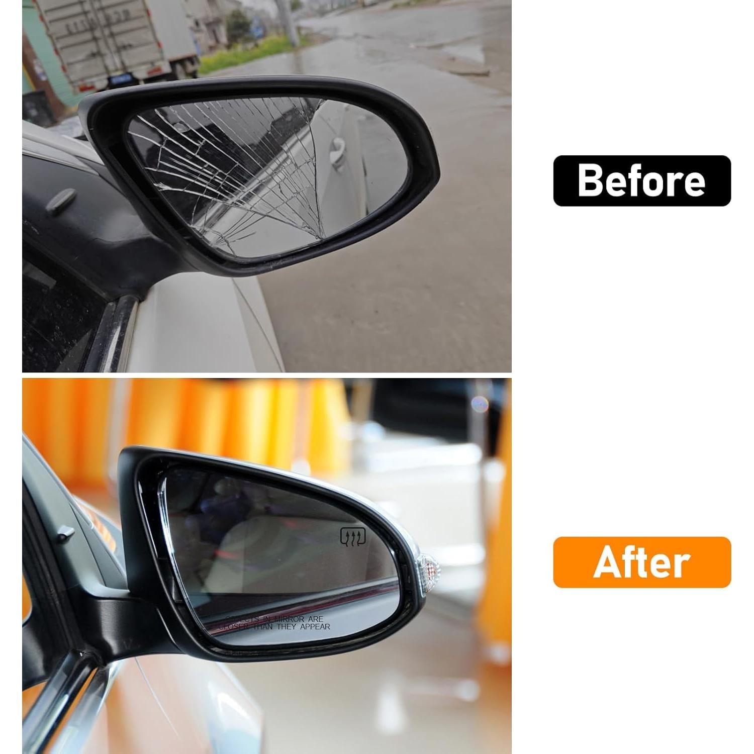 Cristal del Espejo Calentado Moonlinks Lado Derecho Toyota Corolla 2014-2019