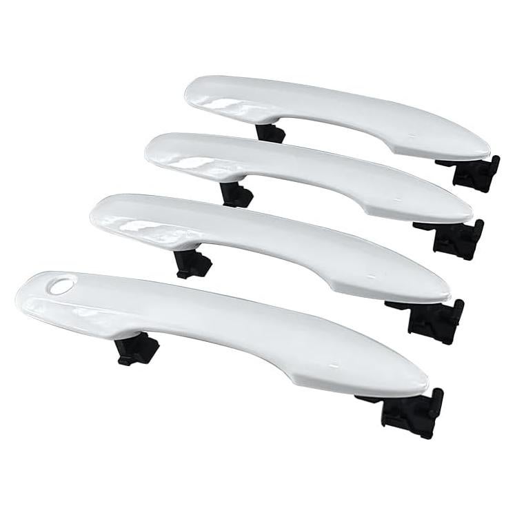 Lote de 4 Manijas de Puerta Exterior HUYILUN Blancas para Toyota
