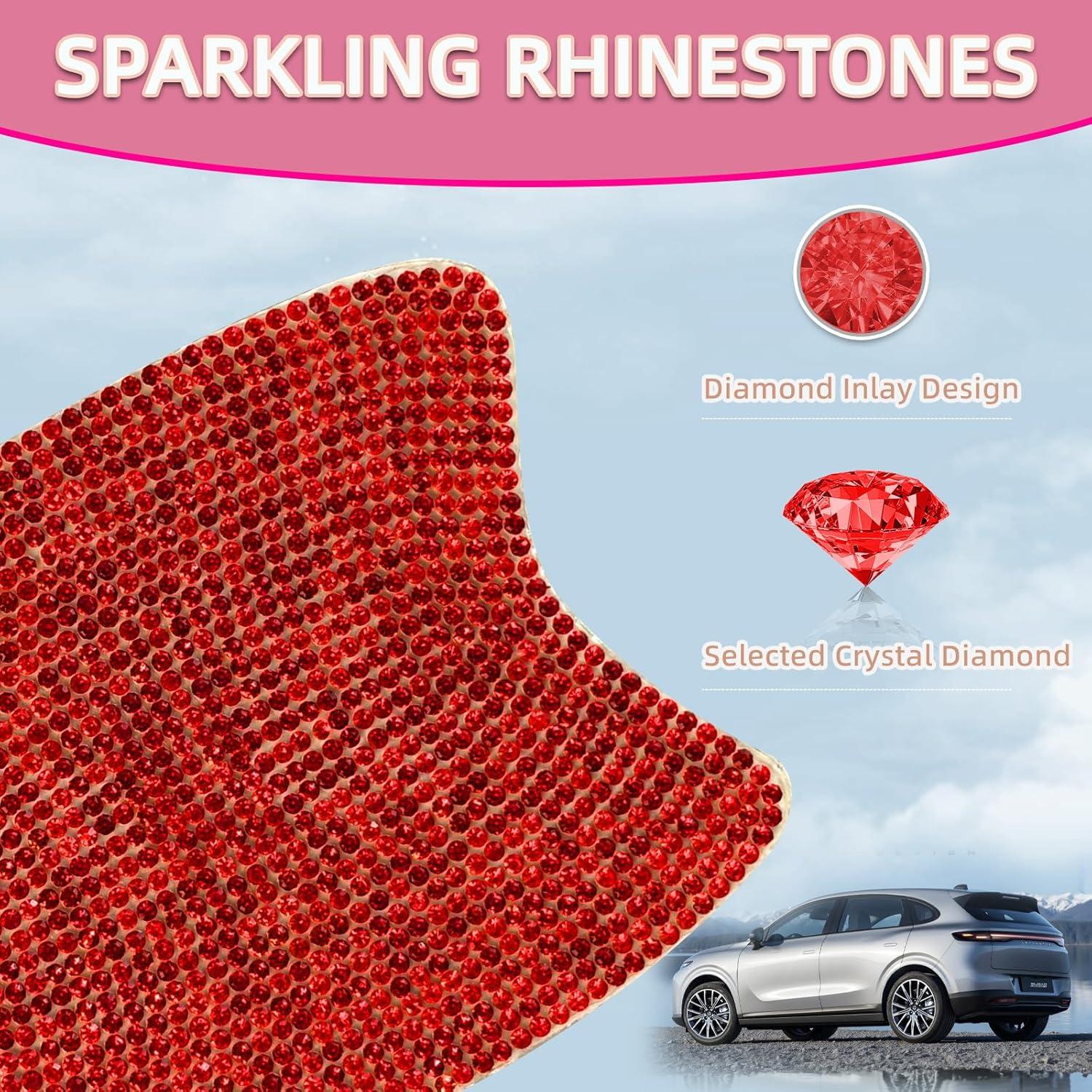 10 Pegatinas de Rhinestone para Manijas de Puerta de Coche NBTEPEM