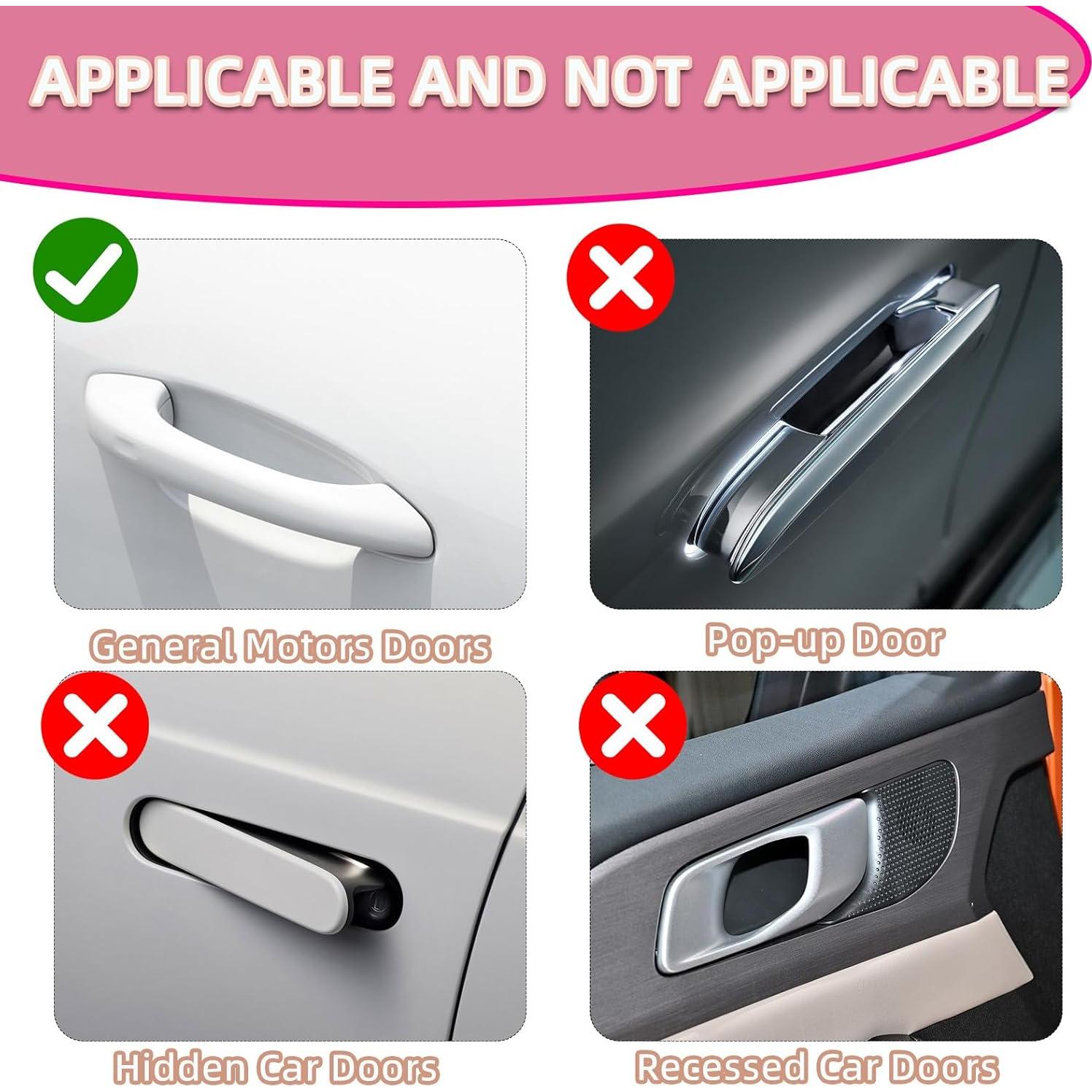 10 Pegatinas de Rhinestone para Manijas de Puerta de Coche NBTEPEM