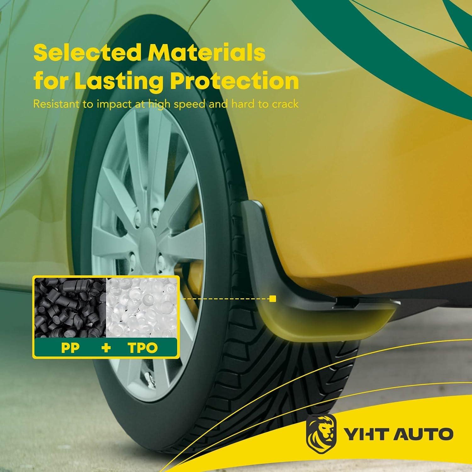 Juego de 4 Guardabarros YHTAUTO para Toyota Corolla 2009-2013