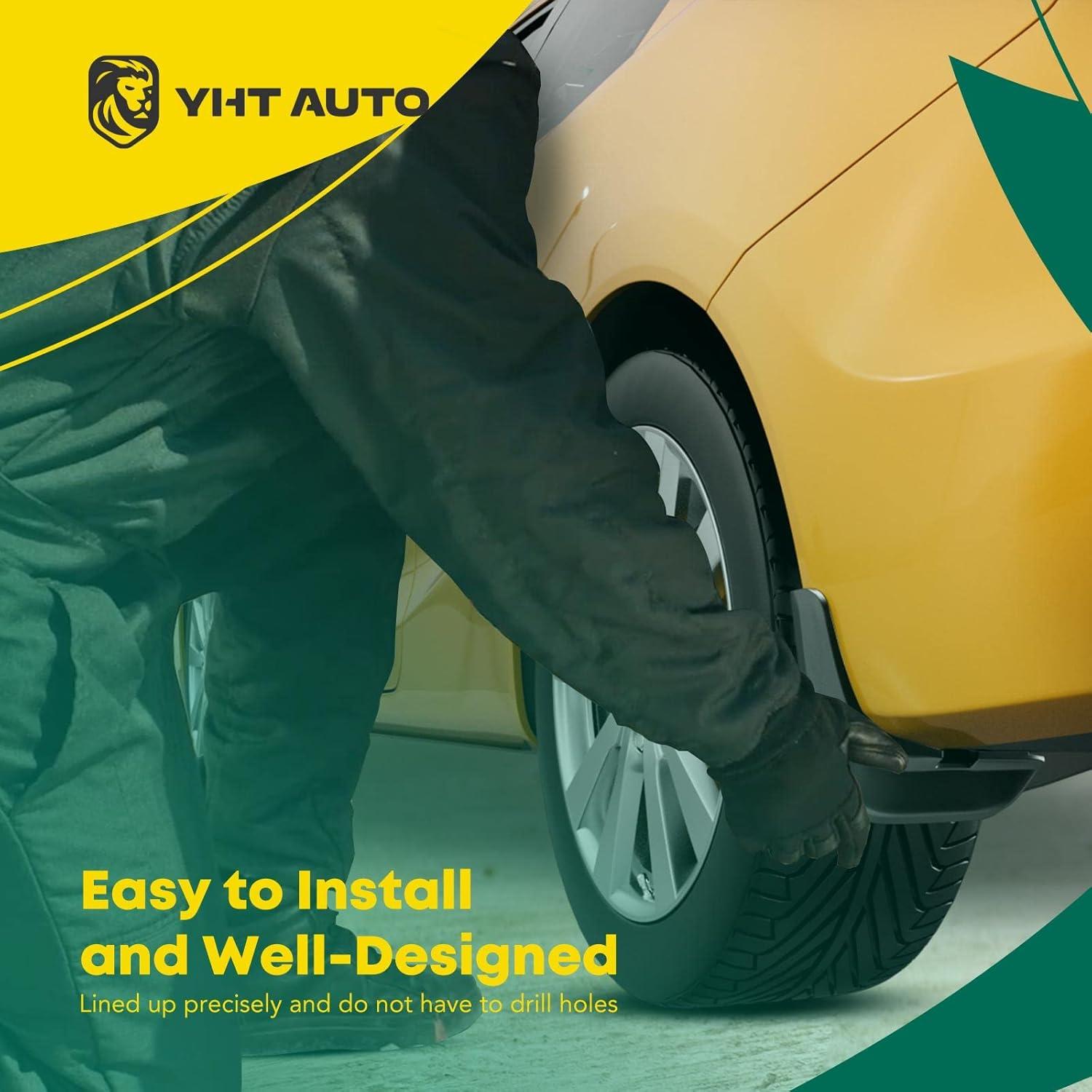 Juego de 4 Guardabarros YHTAUTO para Toyota Corolla 2009-2013