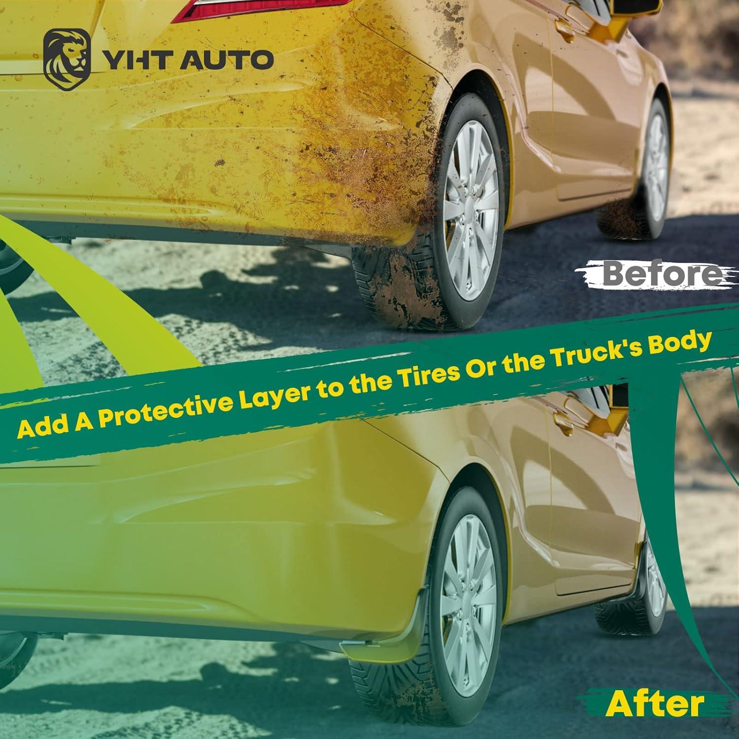 Juego de 4 Guardabarros YHTAUTO para Toyota Corolla 2009-2013