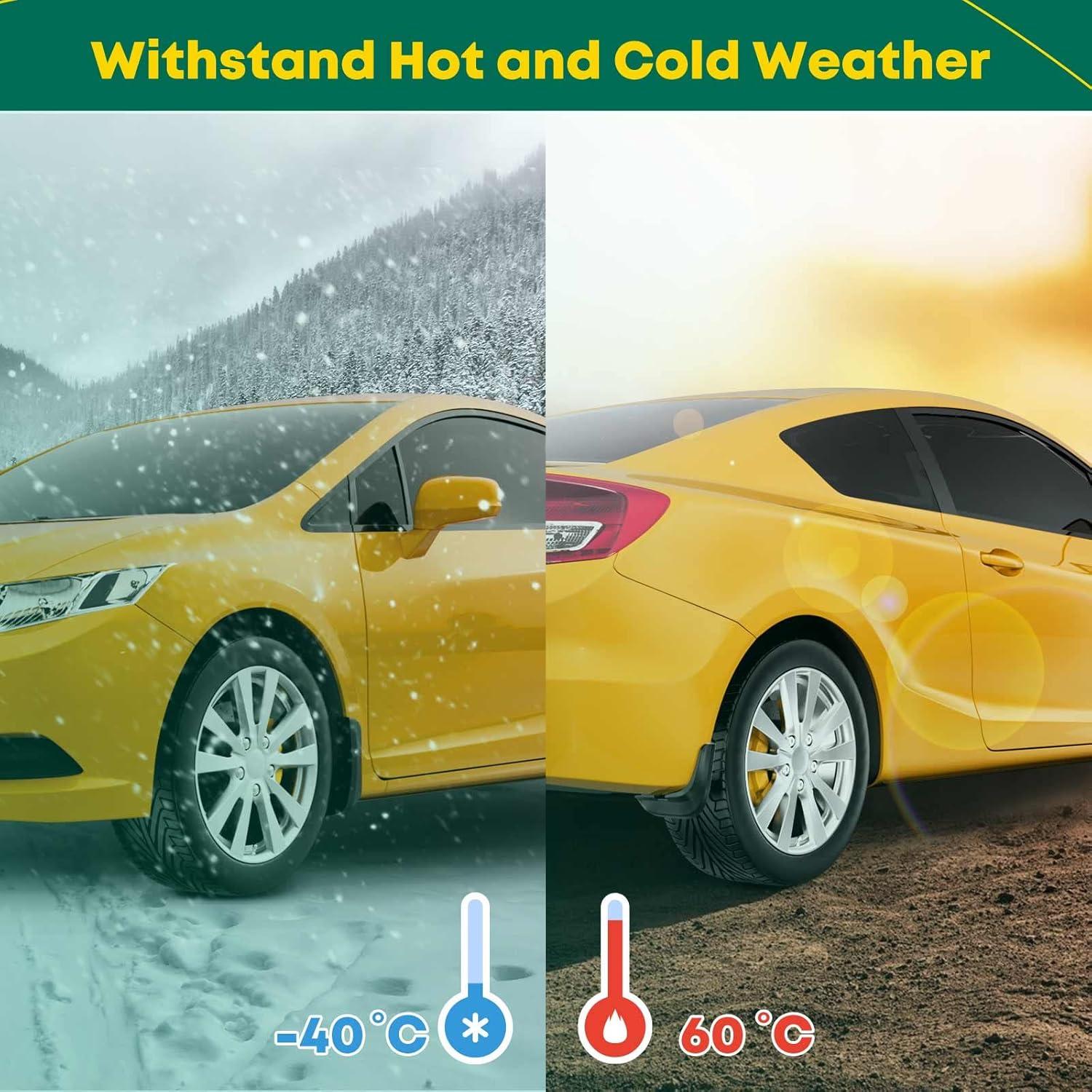 Juego de 4 Guardabarros YHTAUTO para Toyota Corolla 2009-2013