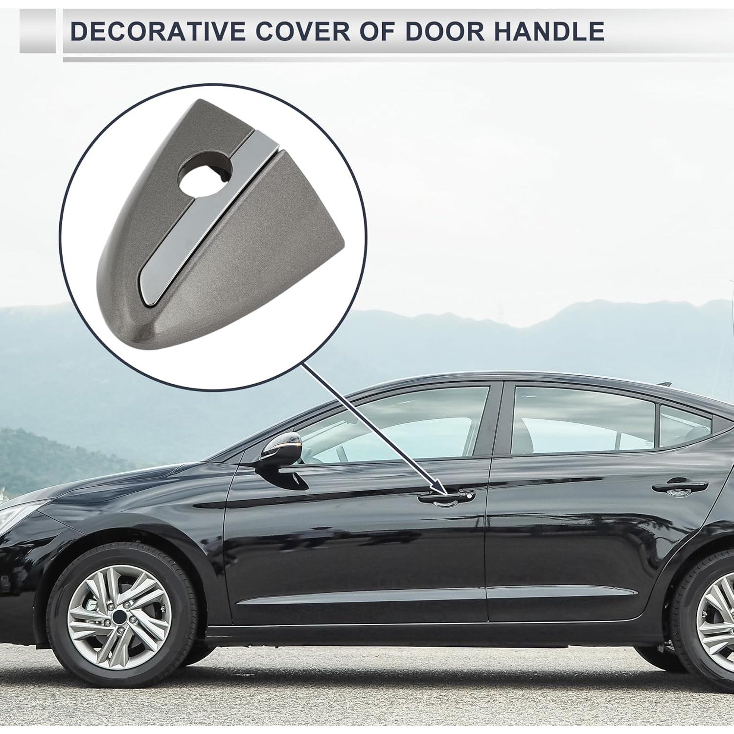 Cubierta Cilindro Bloqueo Manija Puerta Delantera Izquierda RATCHROLL ABS Gris