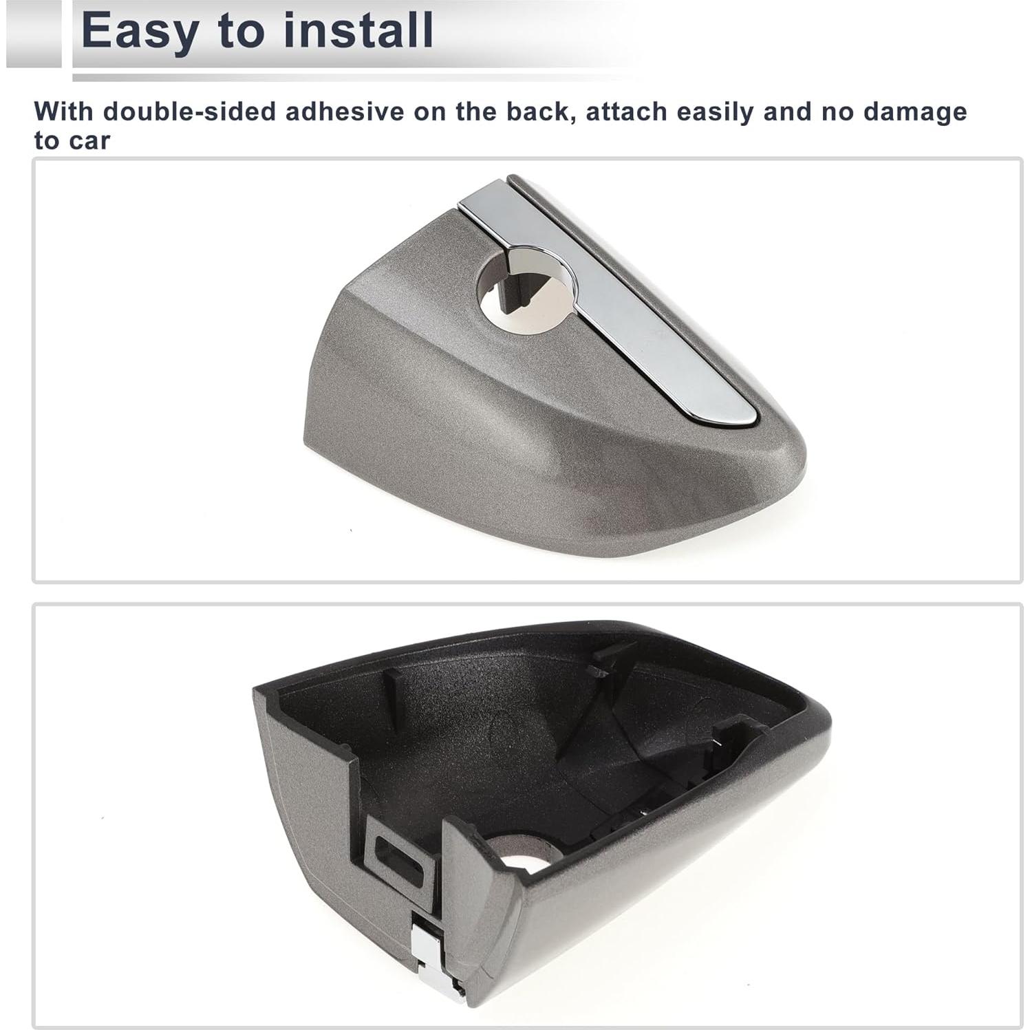 Cubierta Cilindro Bloqueo Manija Puerta Delantera Izquierda RATCHROLL ABS Gris