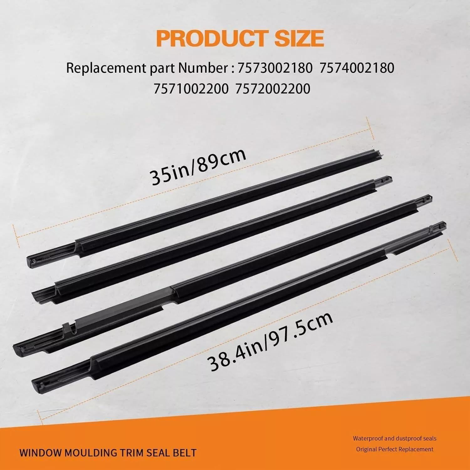 Sello de Moldura de Ventana Dxuekeo para Toyota Corolla 2003-2008