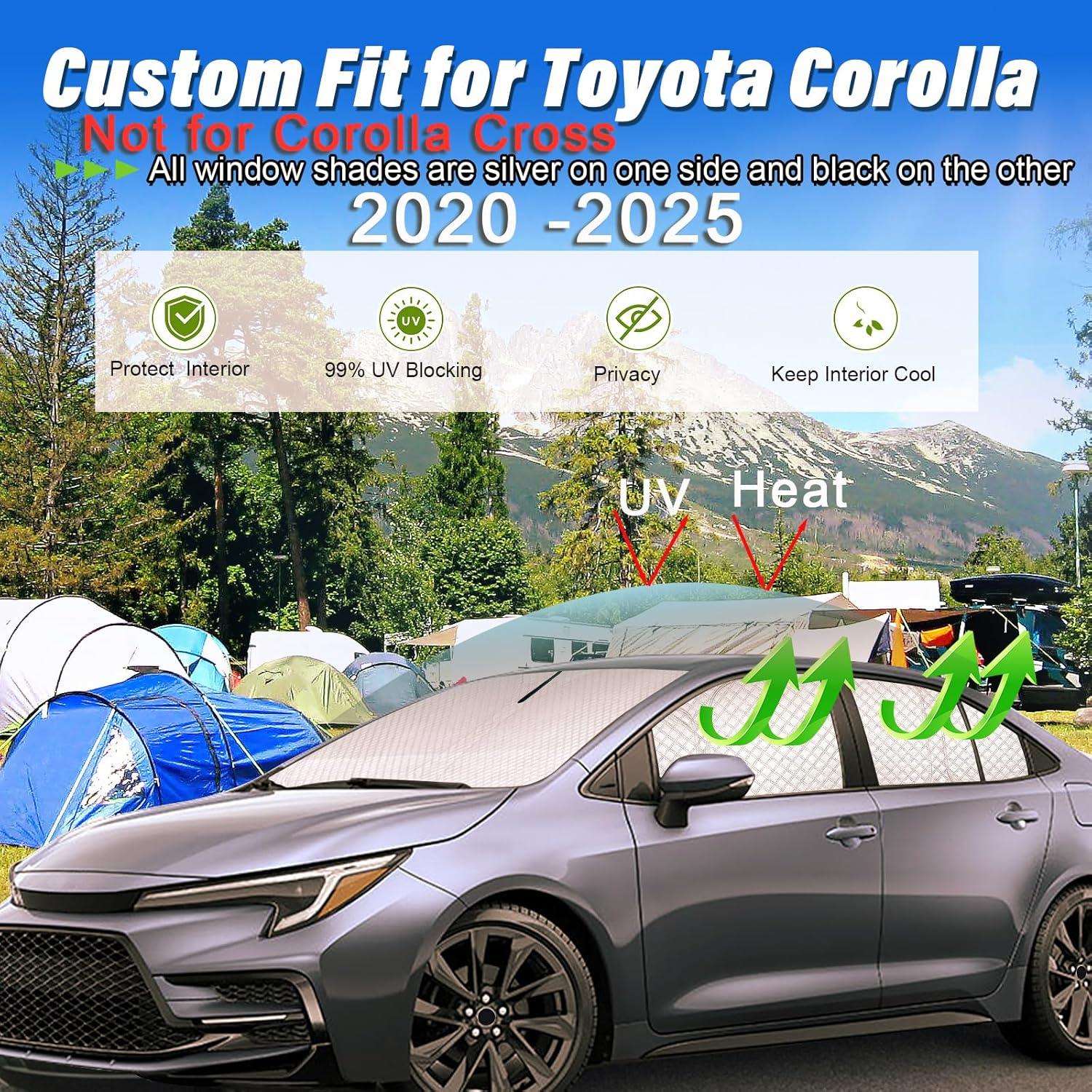Cortinas de Ventana Solar KMF para Toyota Corolla 2020-2025